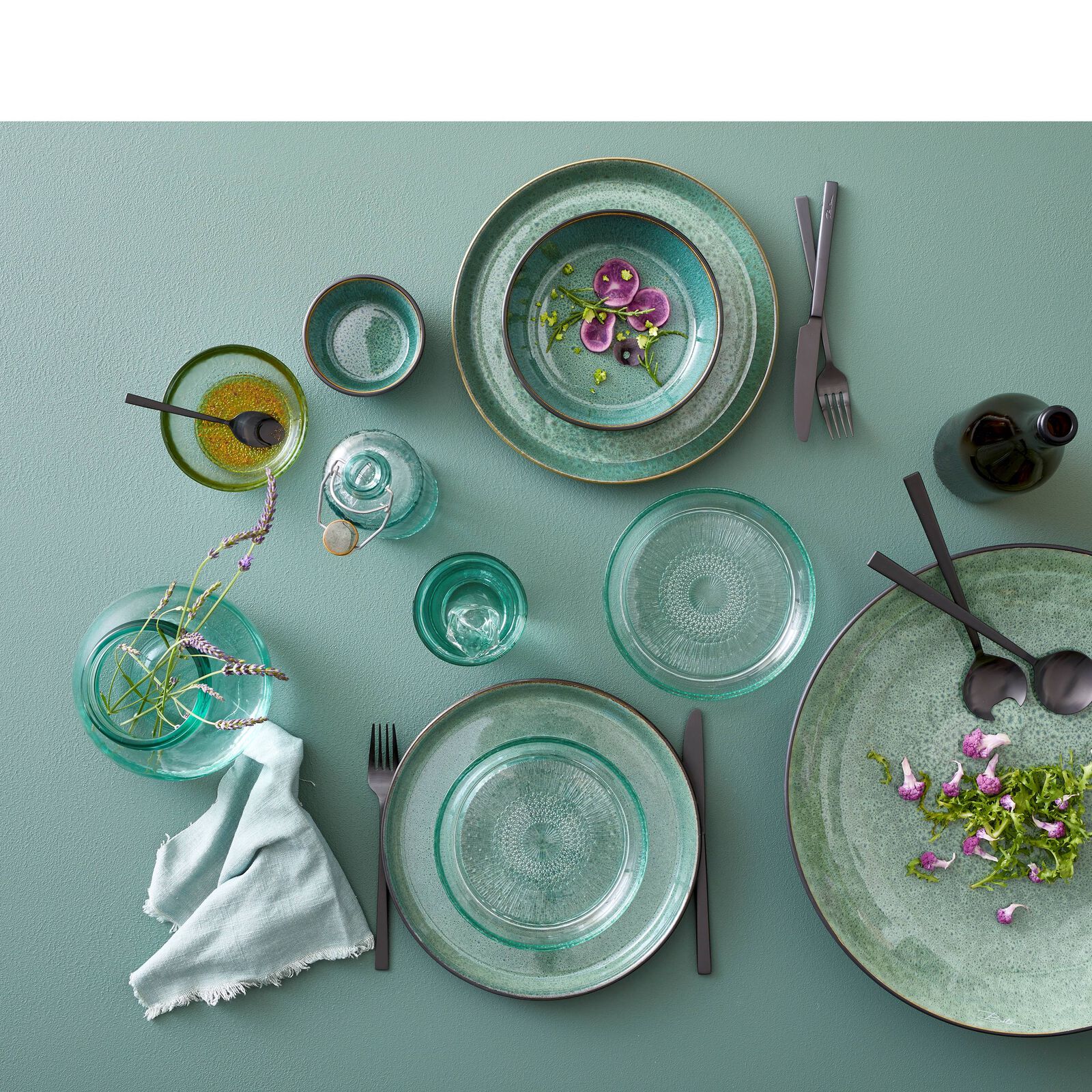 Gastro súpudiskur svartur/grænn - 18 cm