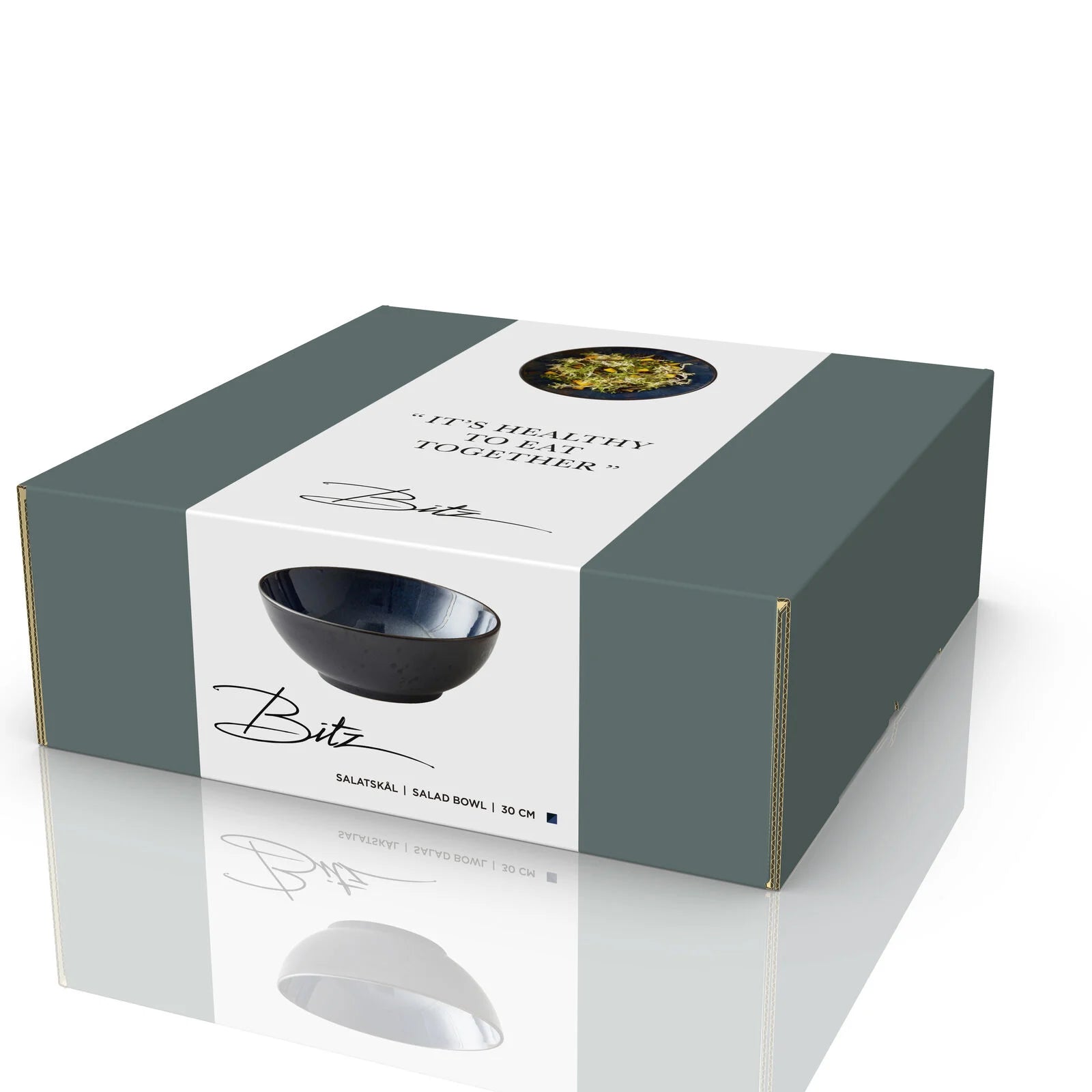 Gastro salatskál 24 cm - svört/dökkblá