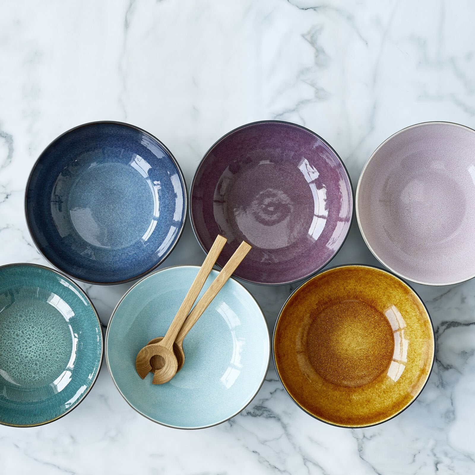 Gastro salatskál 24 cm - svört/dökkblá