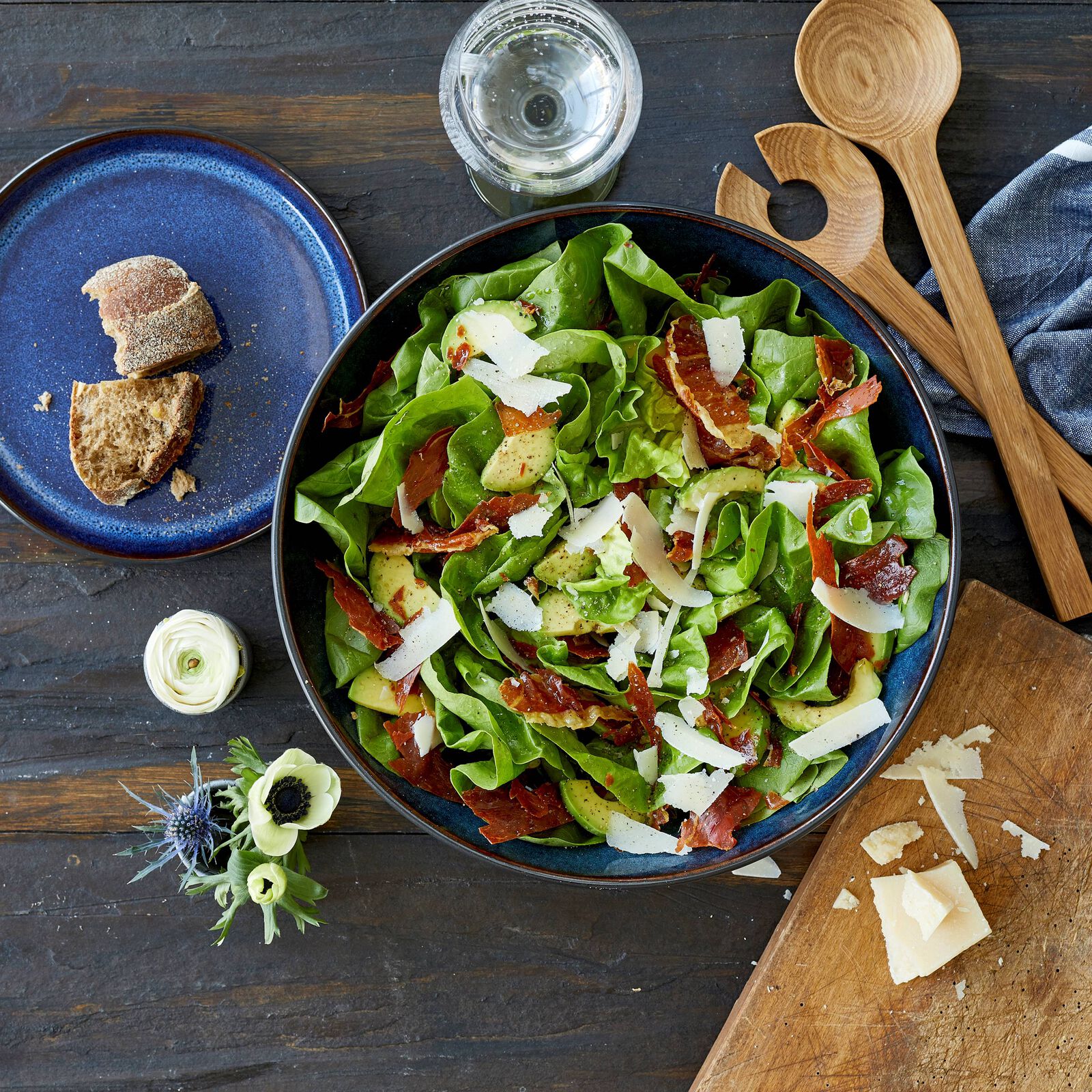 Gastro salatskál 30 cm - svört/dökkblá