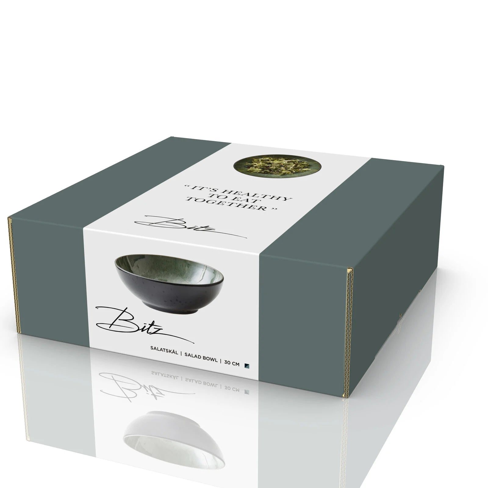 Gastro salatskál 24 cm - svört/græn