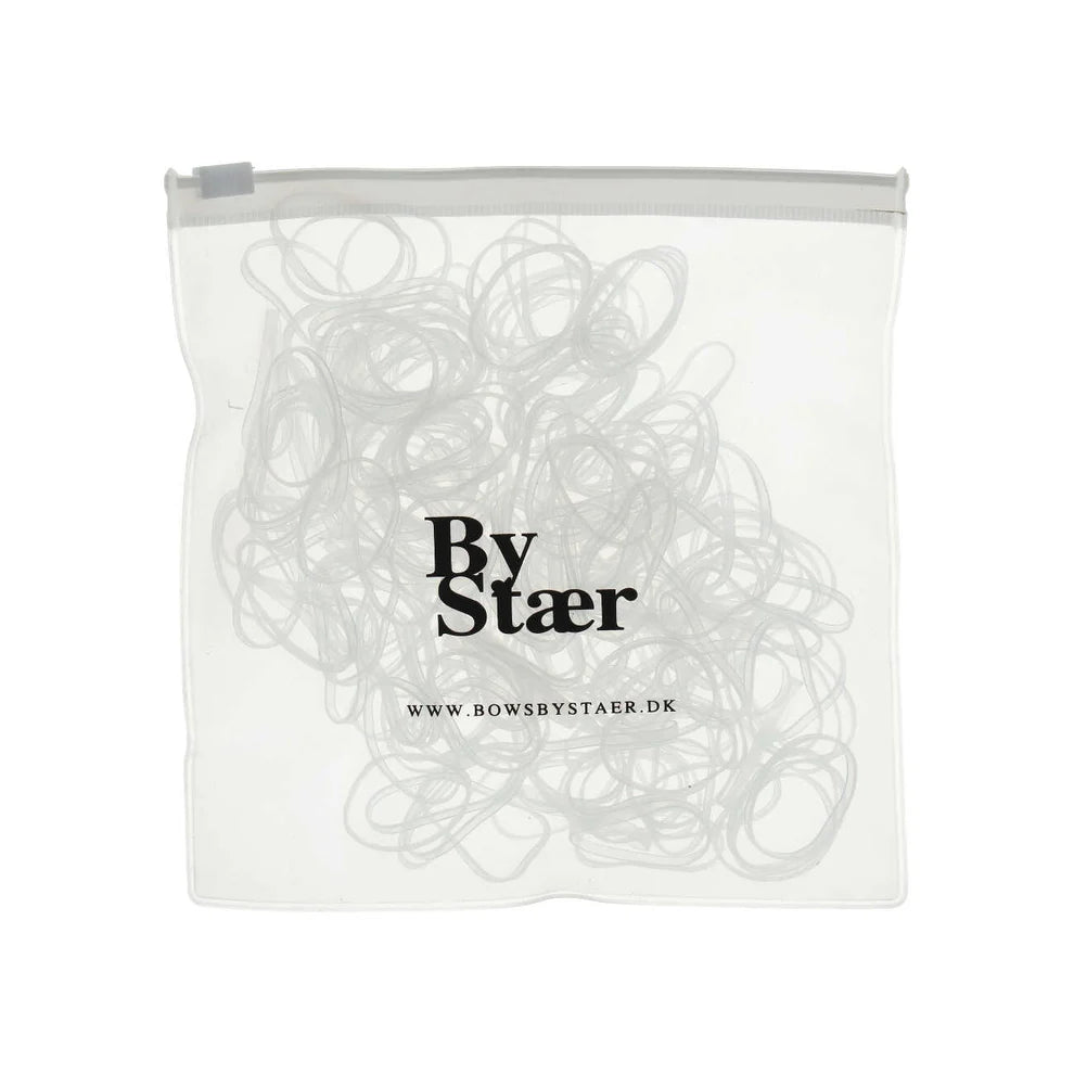 Silíkonteygjur - glærar 200 stk