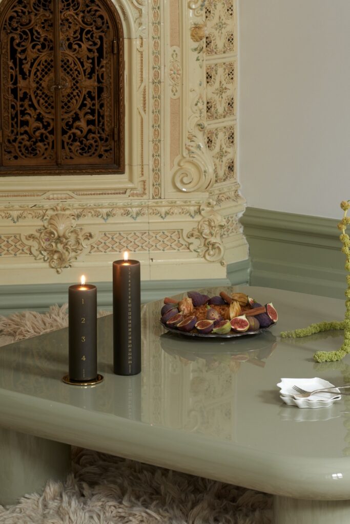 Aðventukerti grænt