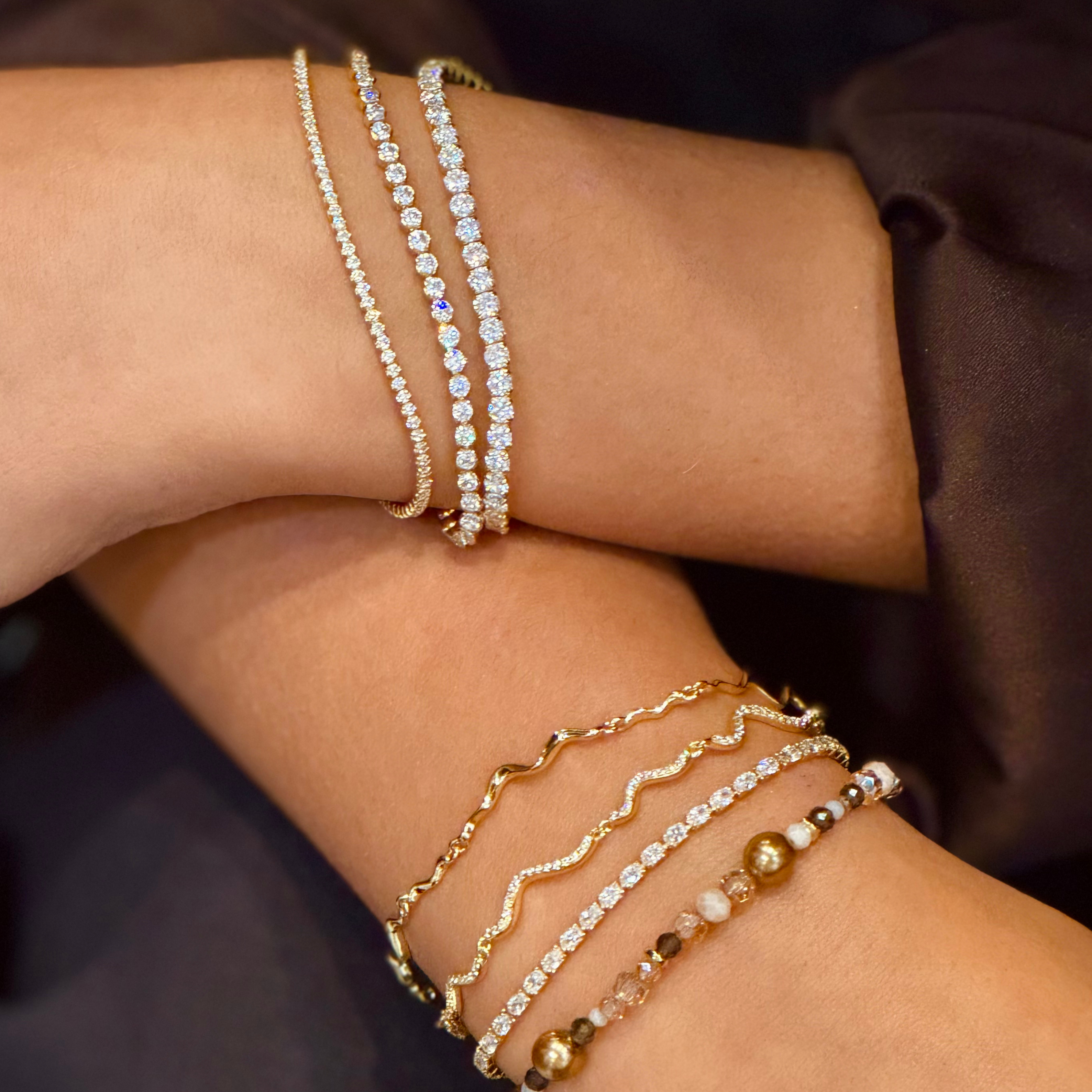 Curva armband - silfur
