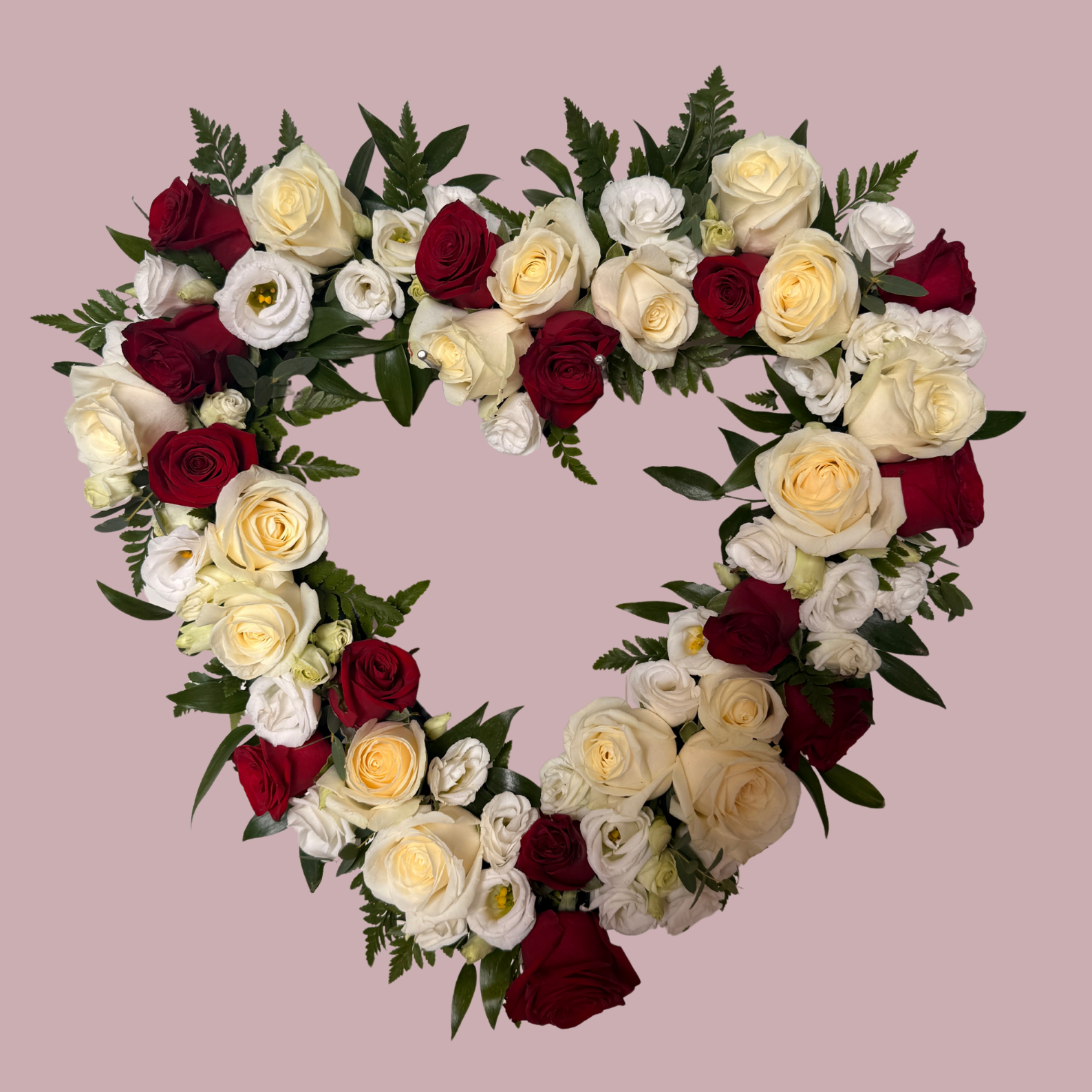 Hjarta - hvítt og rautt