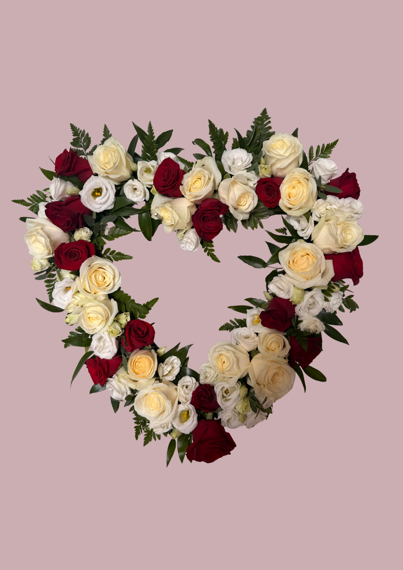 Hjarta - hvítt og rautt