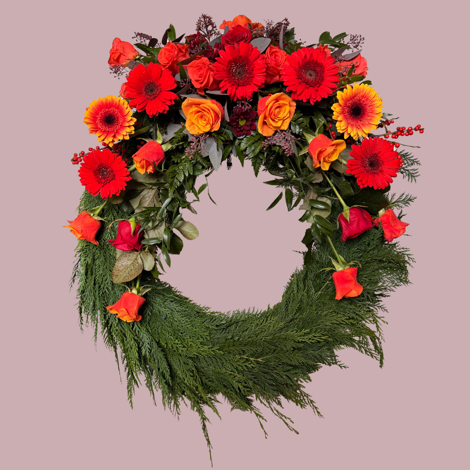 Krans vafinn - haustlitir