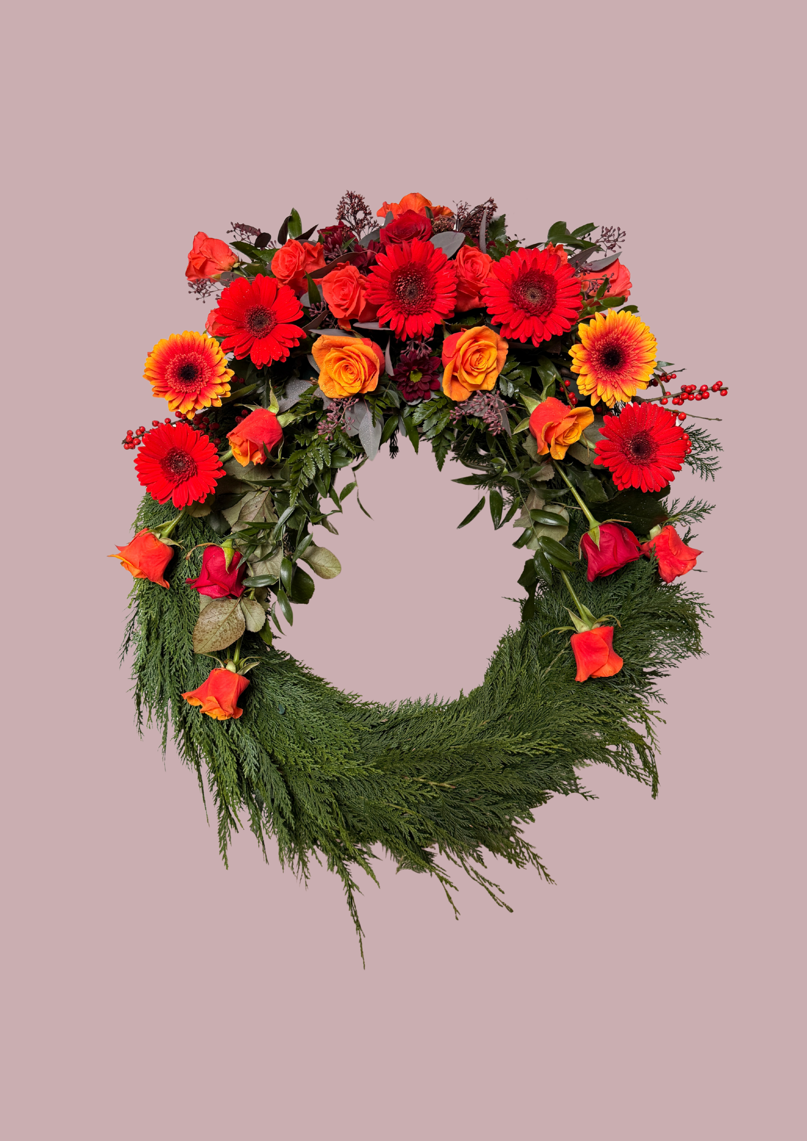 Krans vafinn - haustlitir