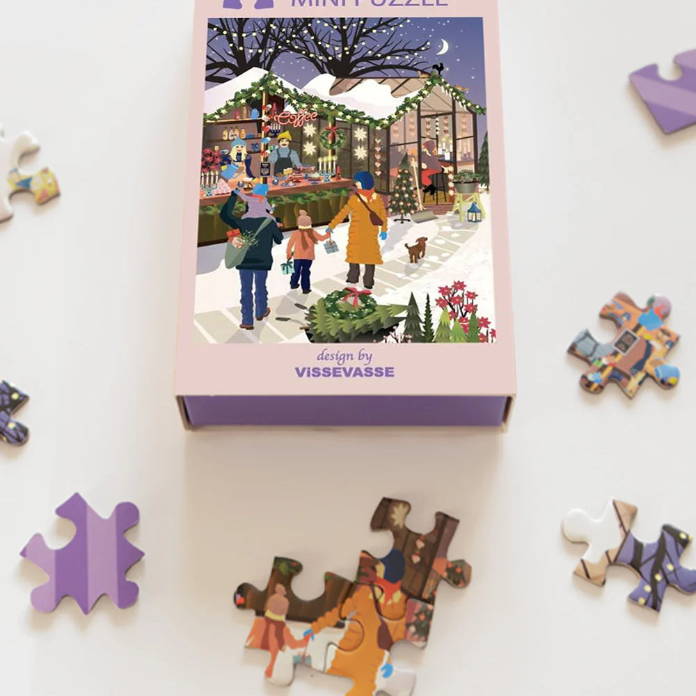 Christmas market mini púsl - 42 bitar