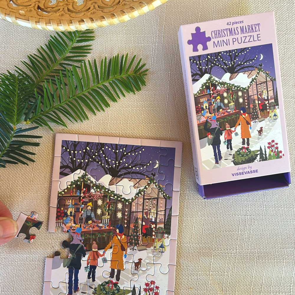 Christmas market mini púsl - 42 bitar