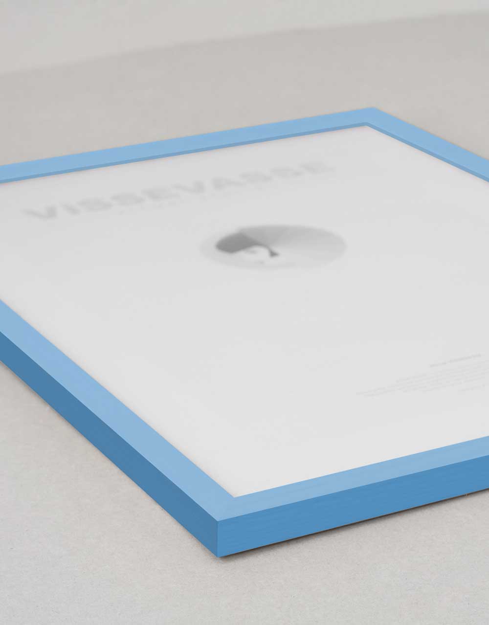 Myndarammi úr viði - blár