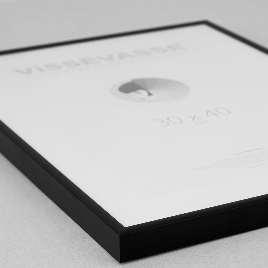 Myndarammi úr áli - svartur