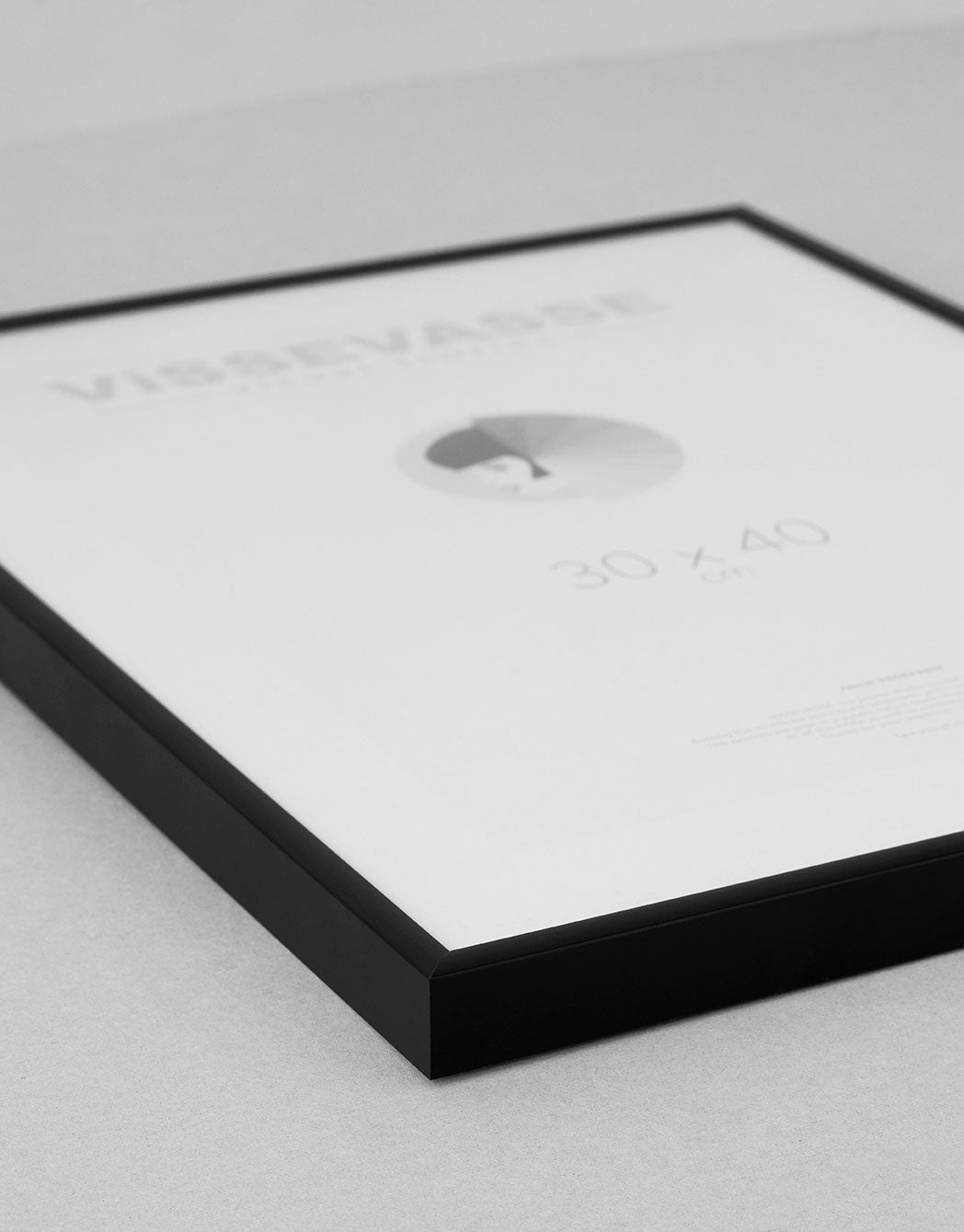 Myndarammi úr áli - svartur