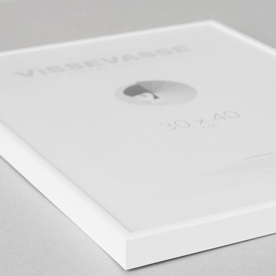 Myndarammi úr áli - hvítur