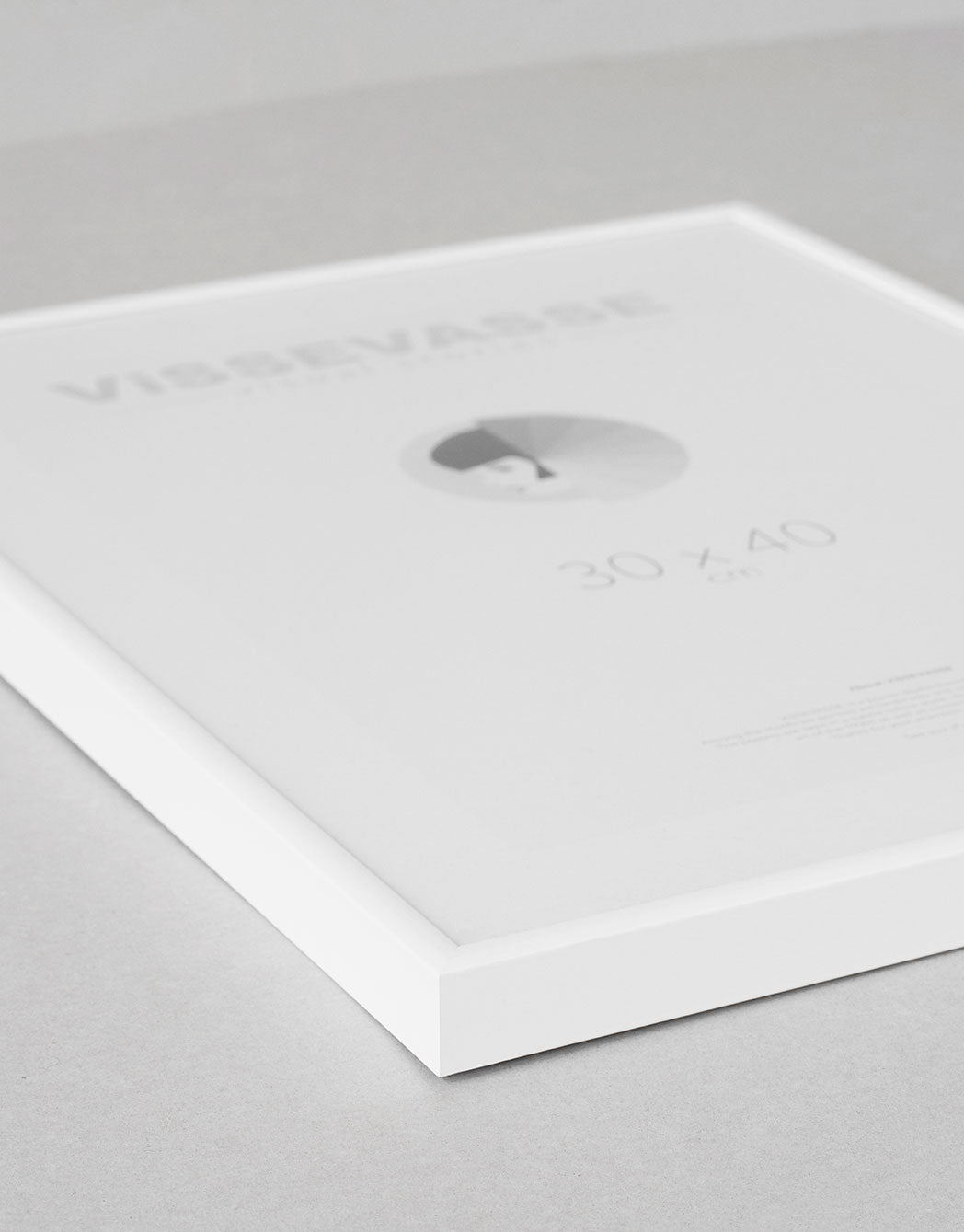 Myndarammi úr áli - hvítur