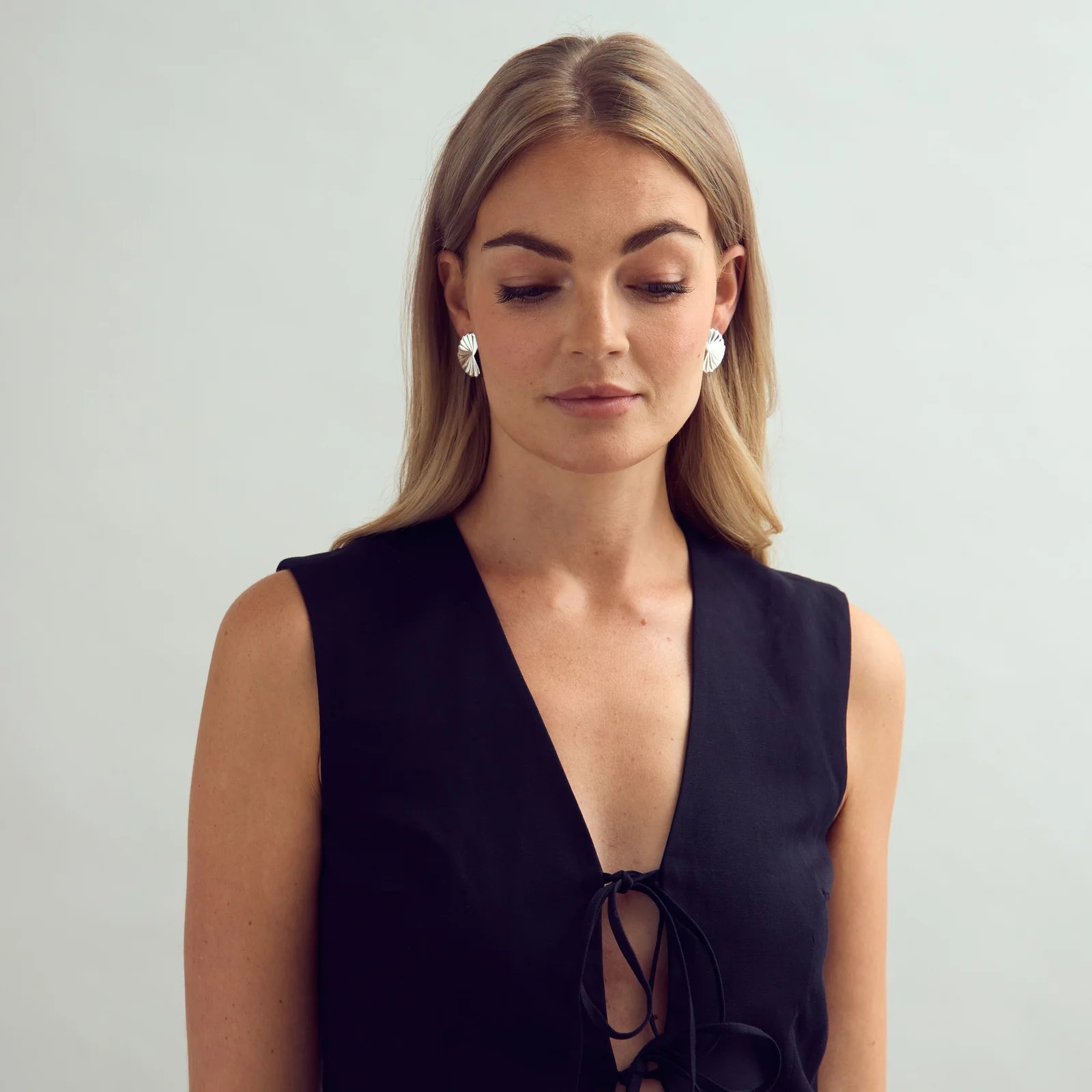 Cleo eyrnalokkar - silfurhúðaðir