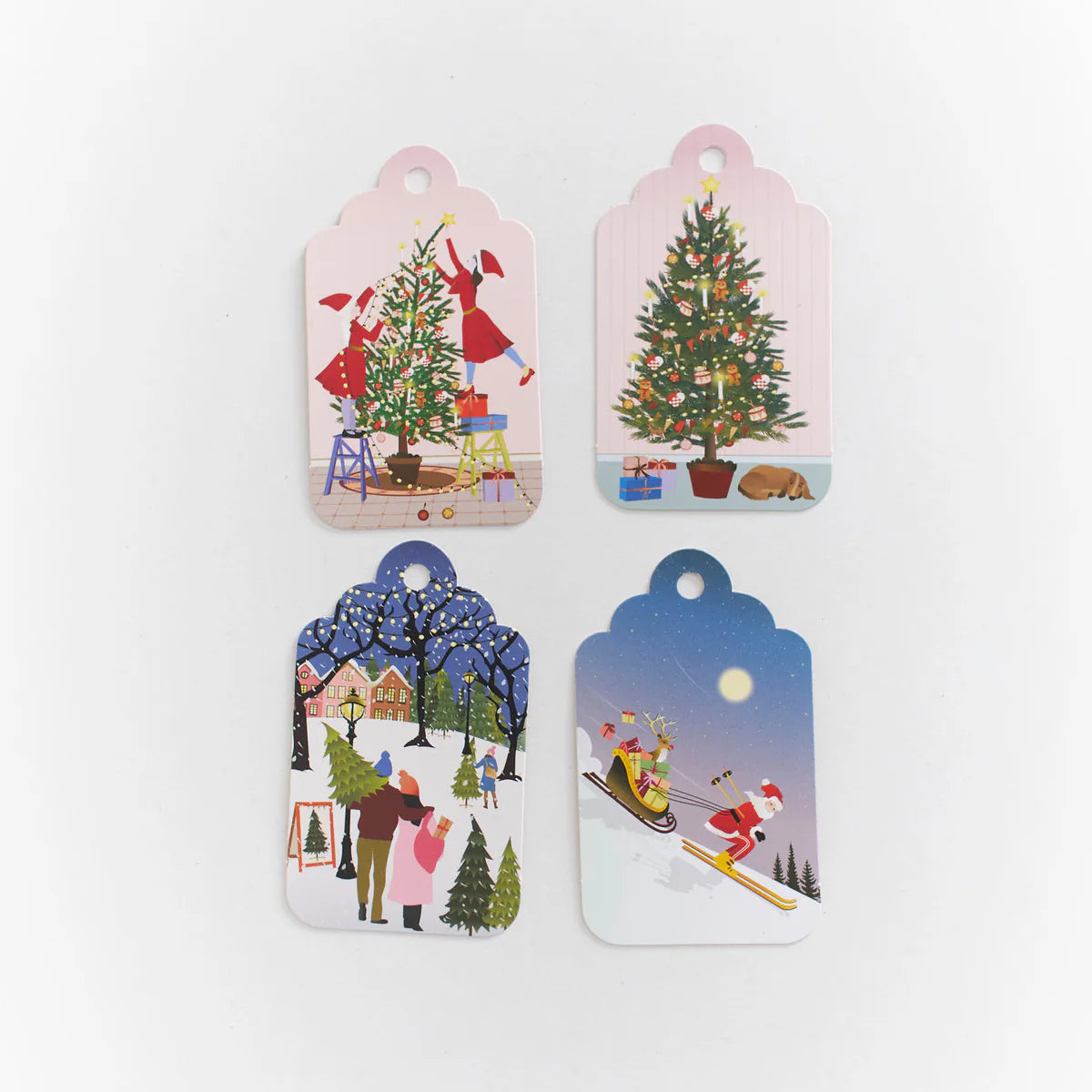 Jólamerkimiðar - 20 stk/pk