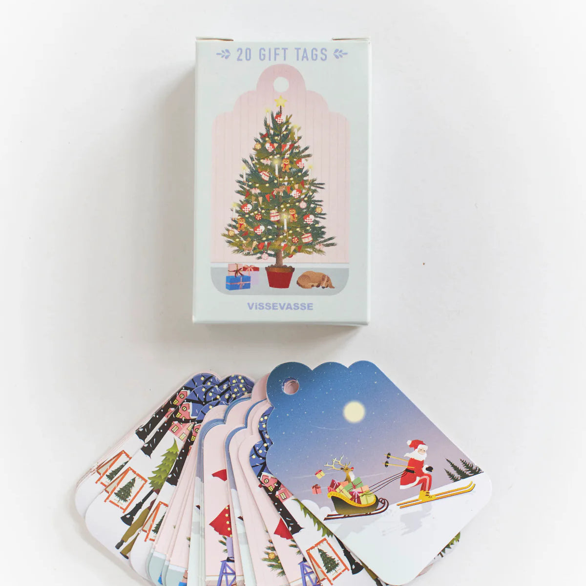 Jólamerkimiðar - 20 stk/pk