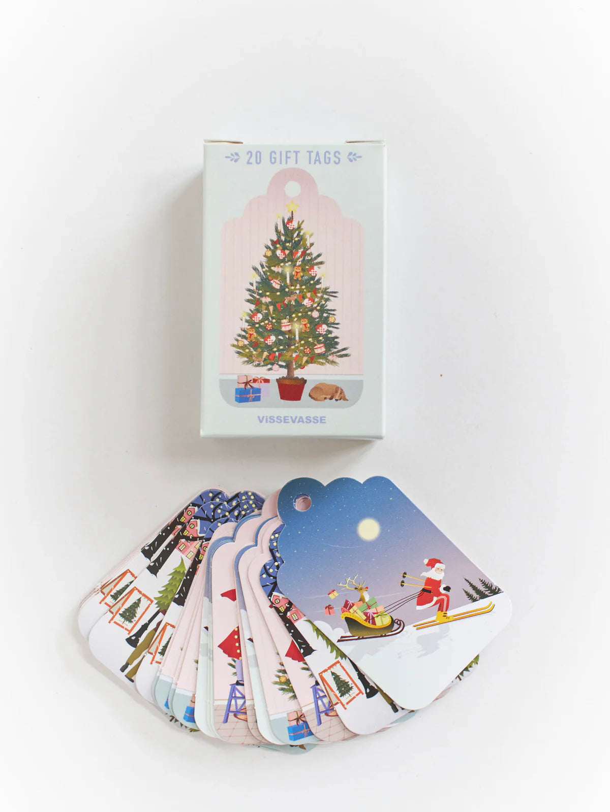 Jólamerkimiðar - 20 stk/pk