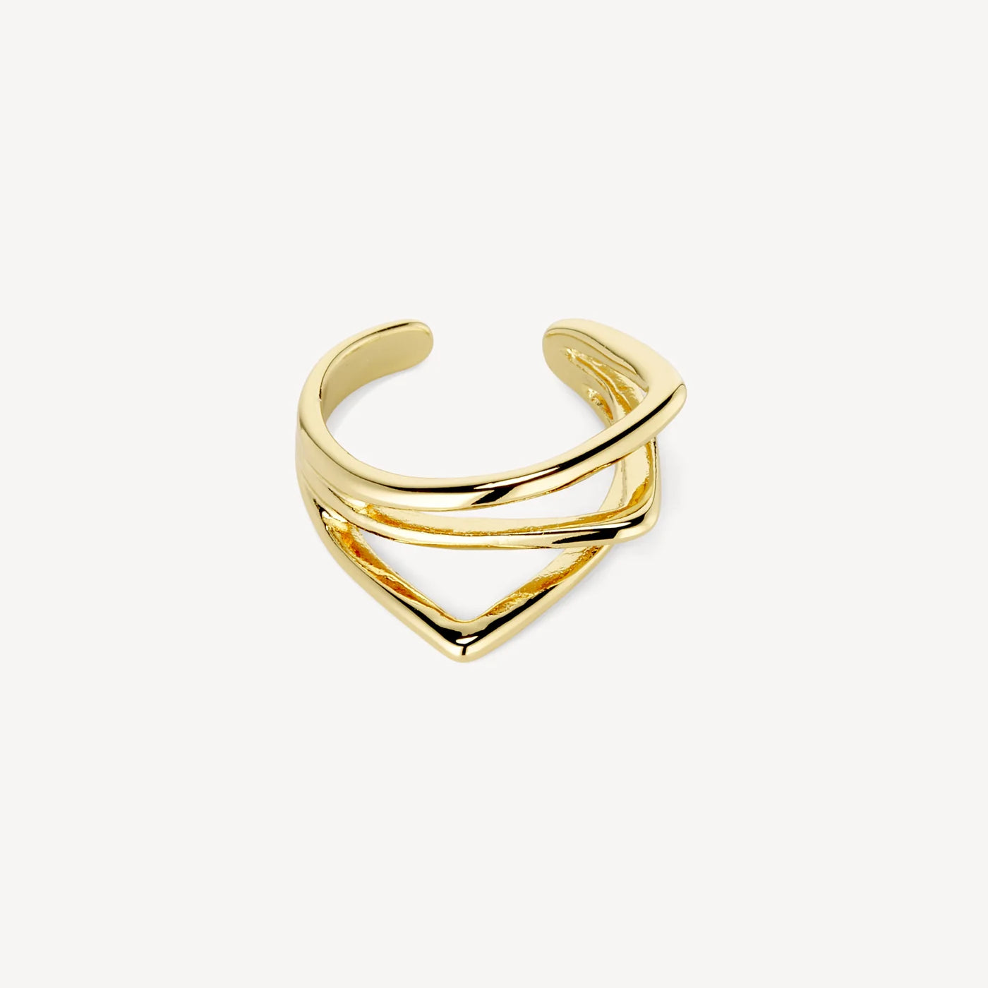 Gry earcuff - gullhúðað