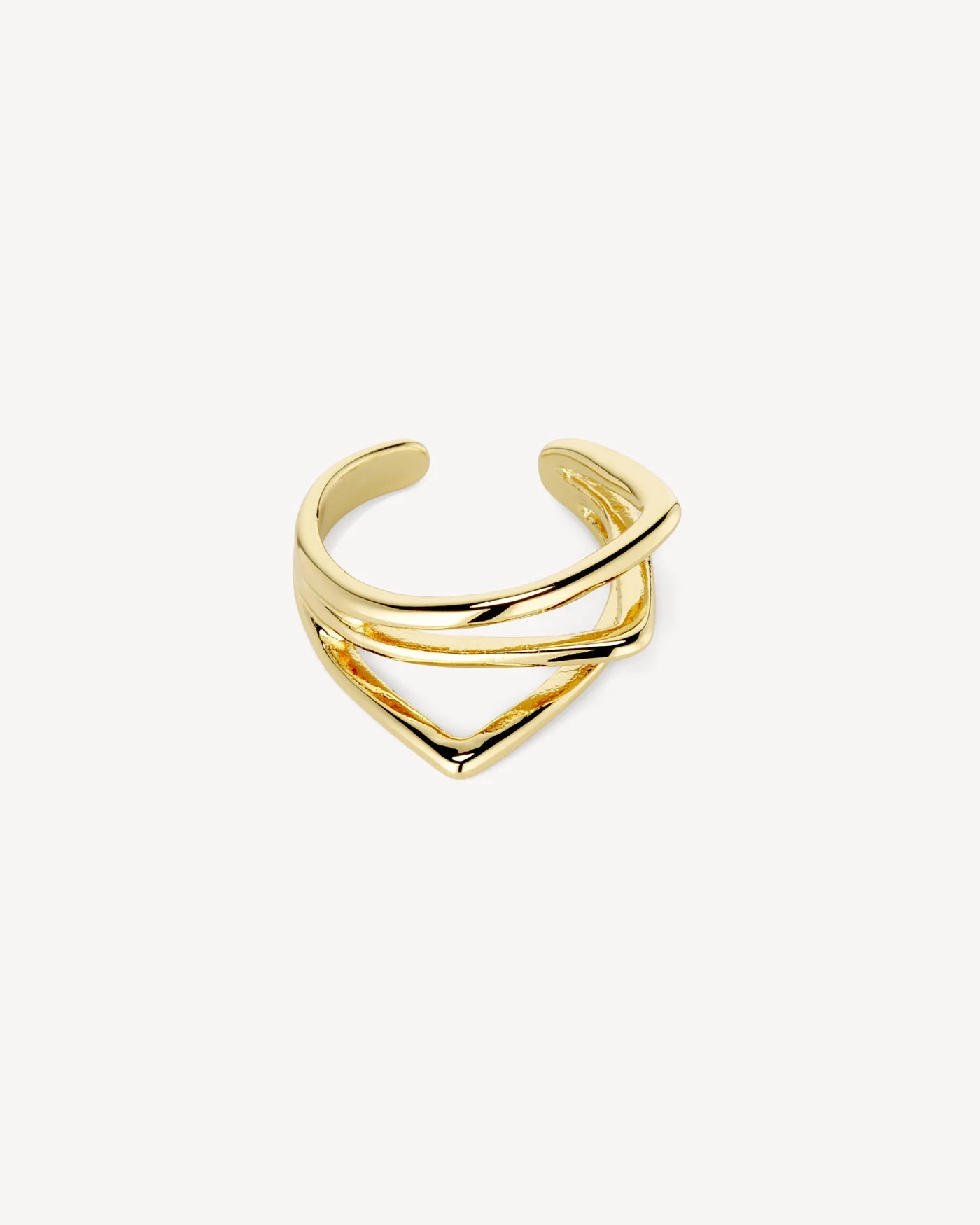 Gry earcuff - gullhúðað