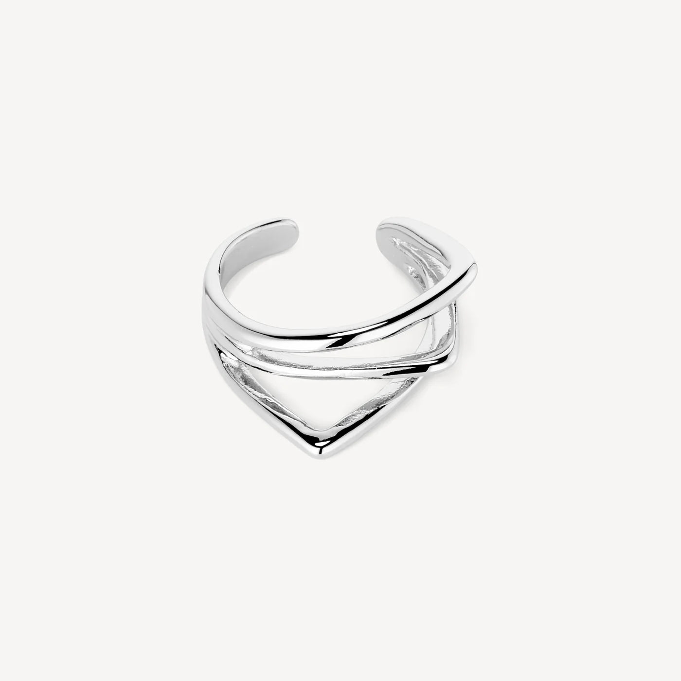 Gry earcuff - silfurhúðað