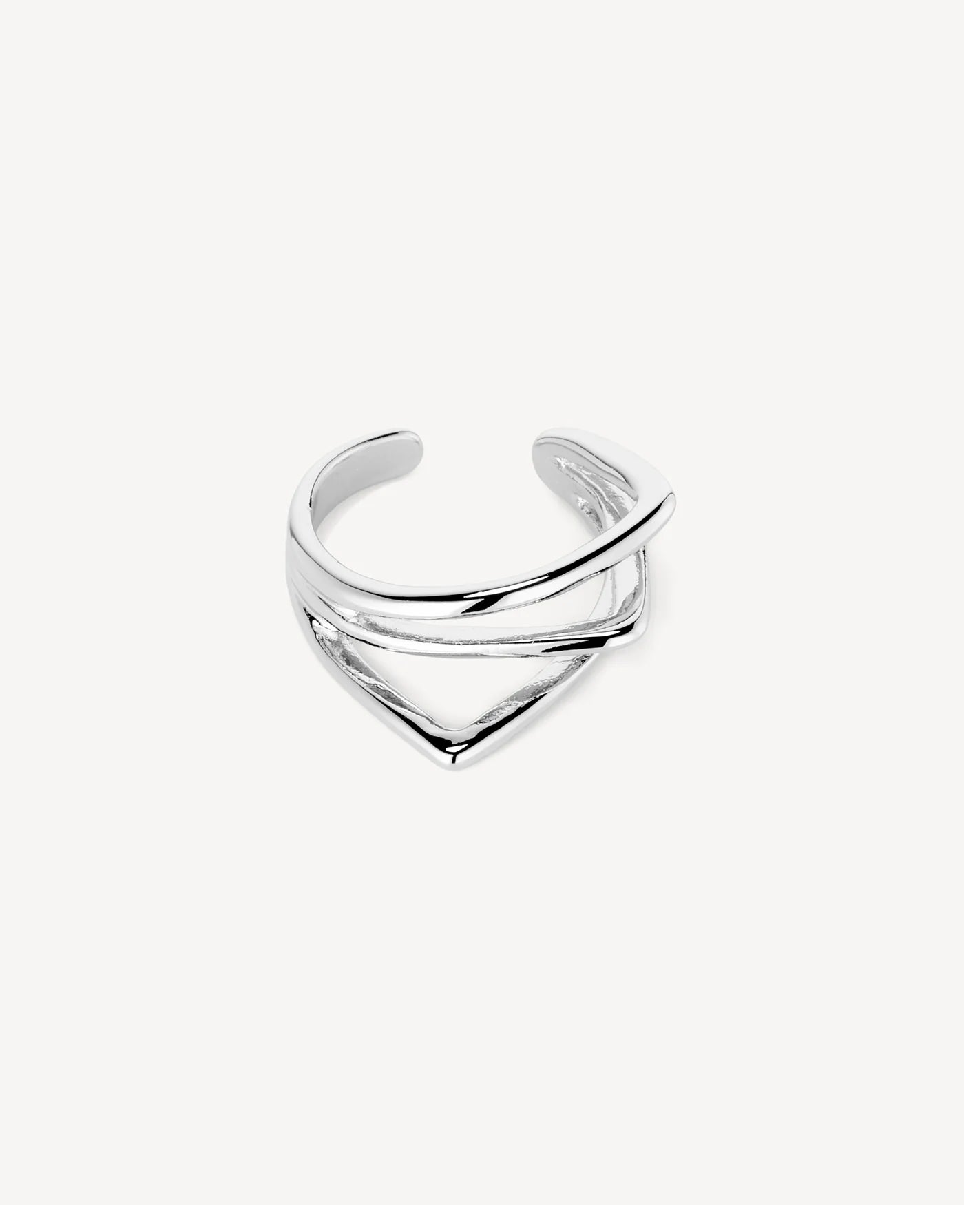 Gry earcuff - silfurhúðað