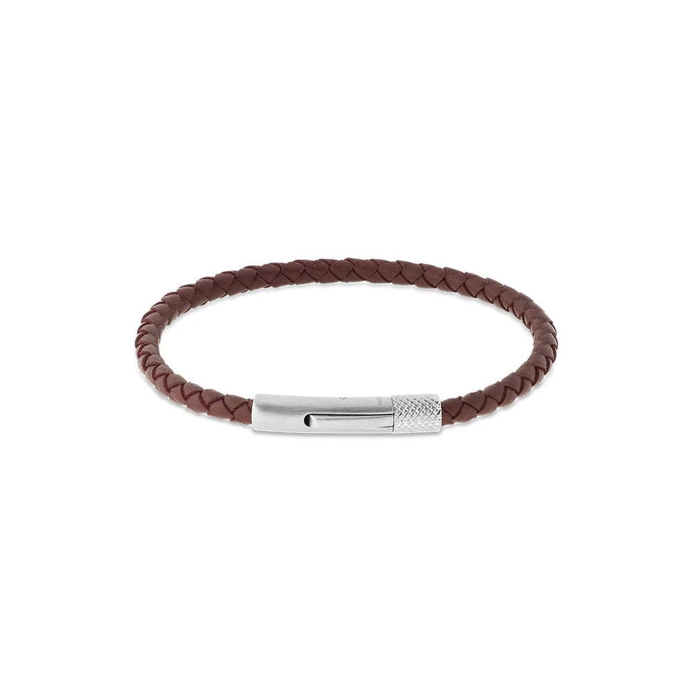 Driver leðurarmband vínrautt - 3,5 mm