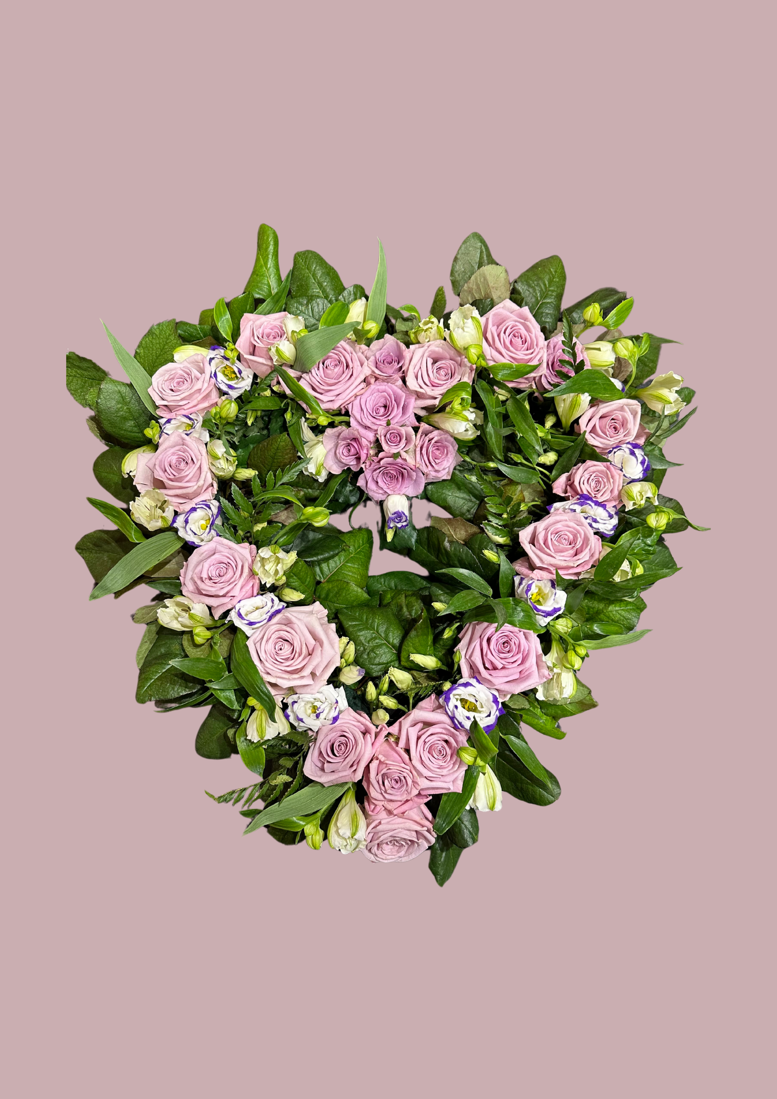 Hjarta - bleikt og grænt