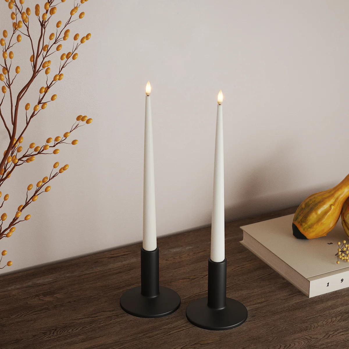 LED kerti glans 28 cm 2/pk - ýmsir litir