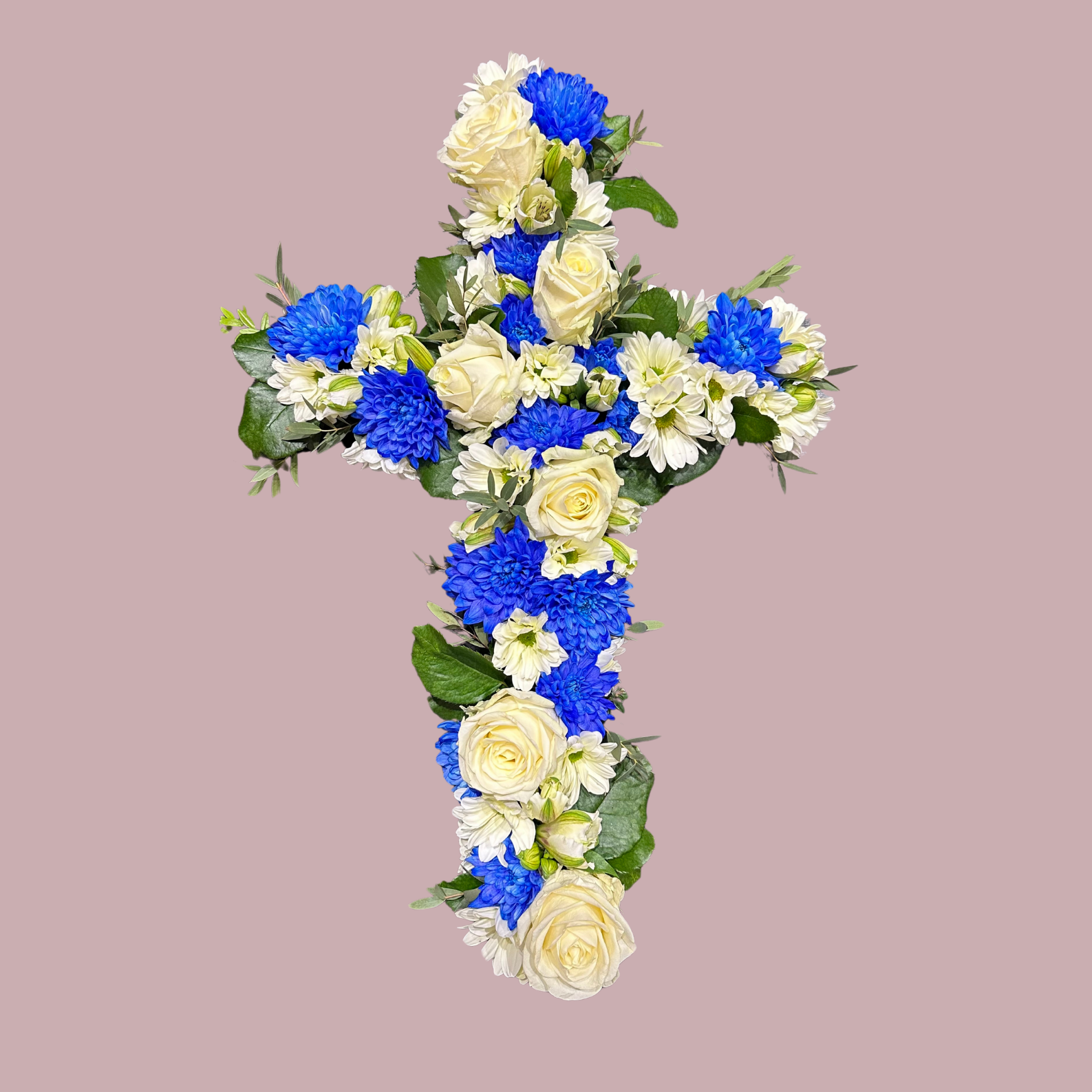 Kross - hvítur og blár