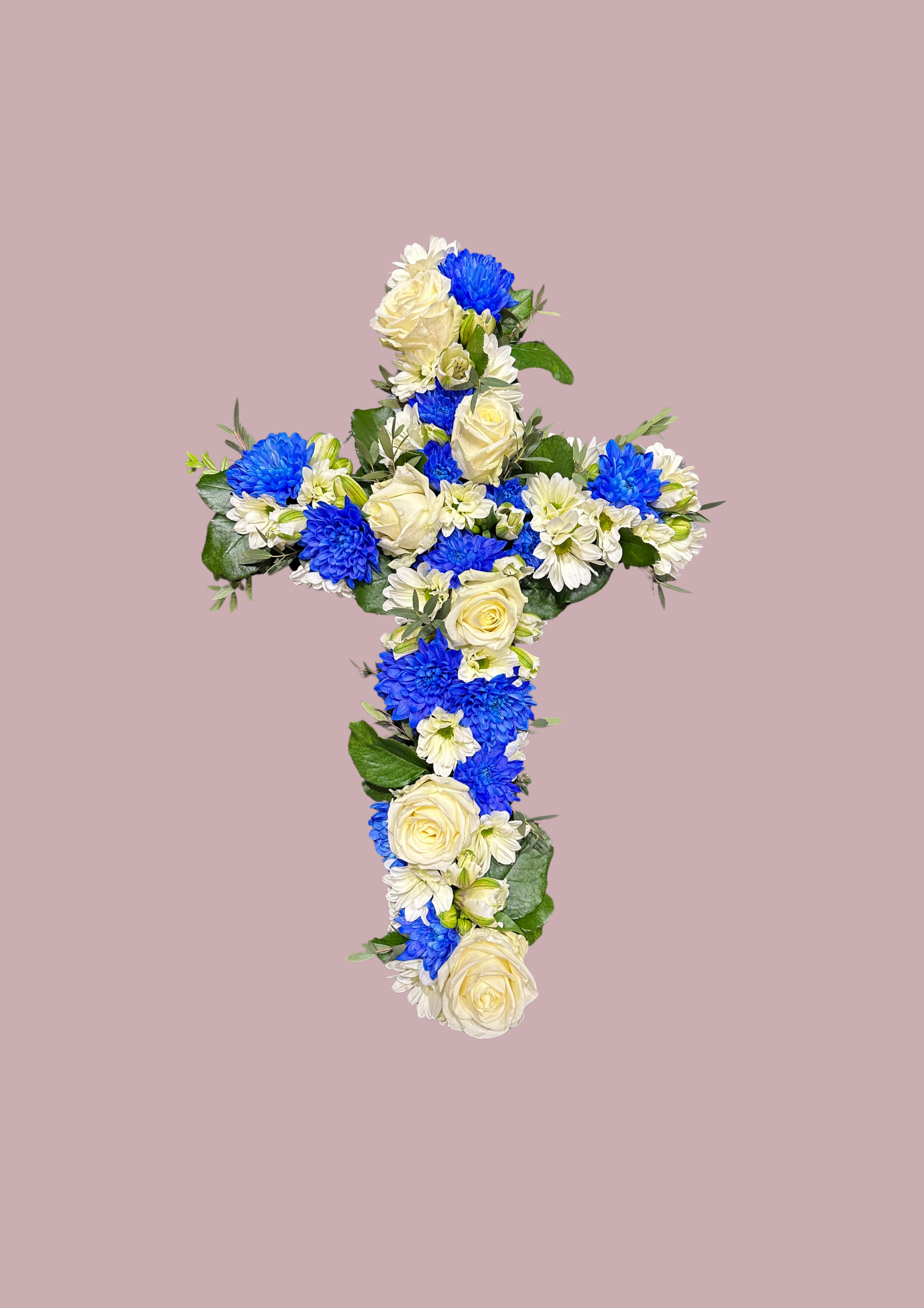 Kross - hvítur og blár