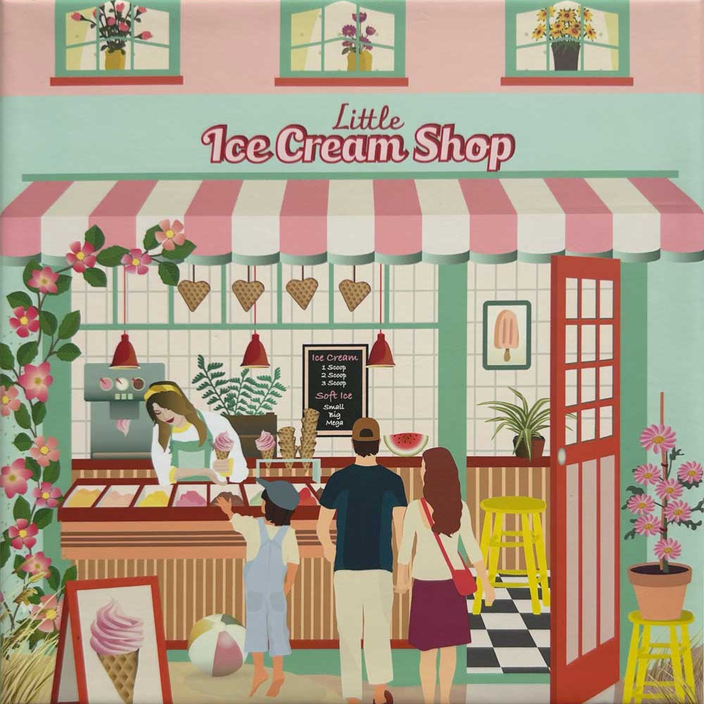 Little ice cream shop púsl - 150 bita