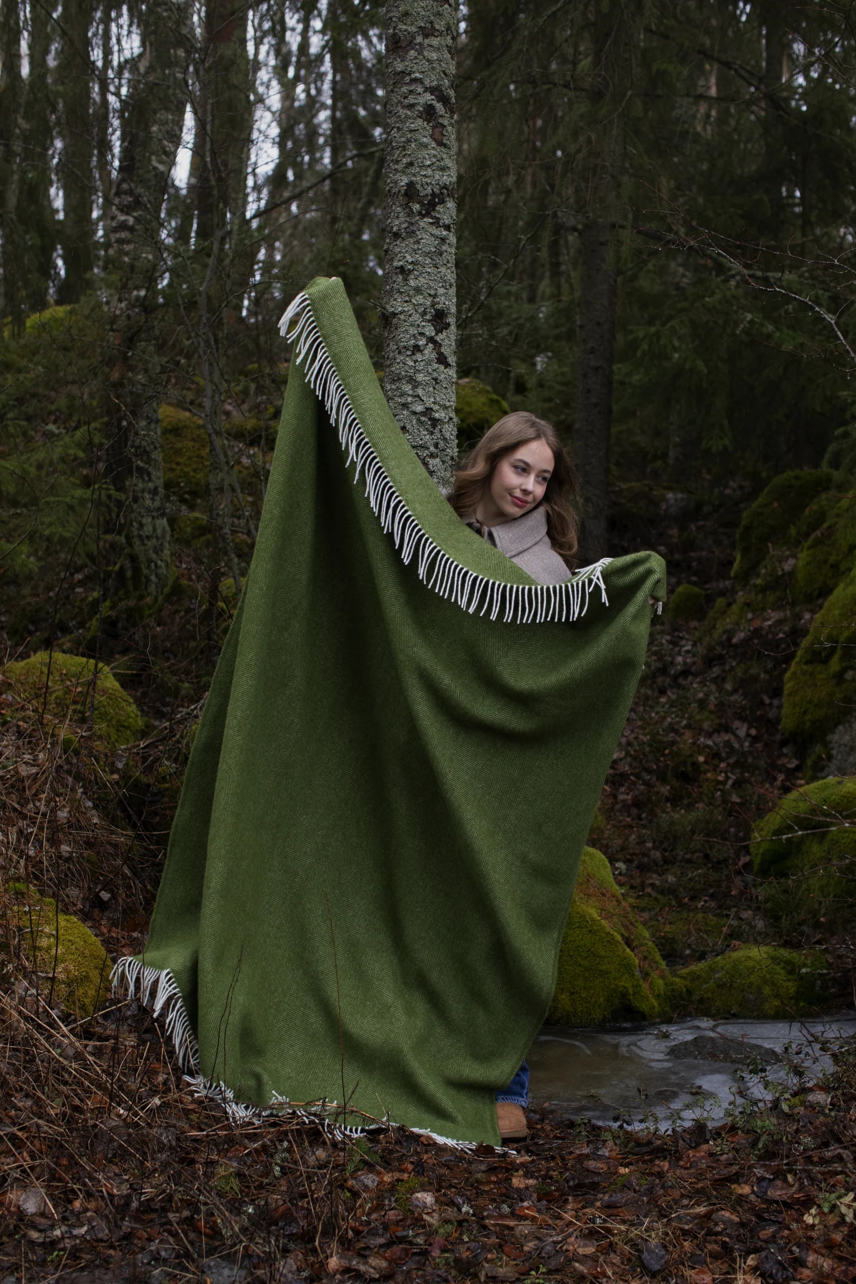 ARVO ullarteppi - blátt