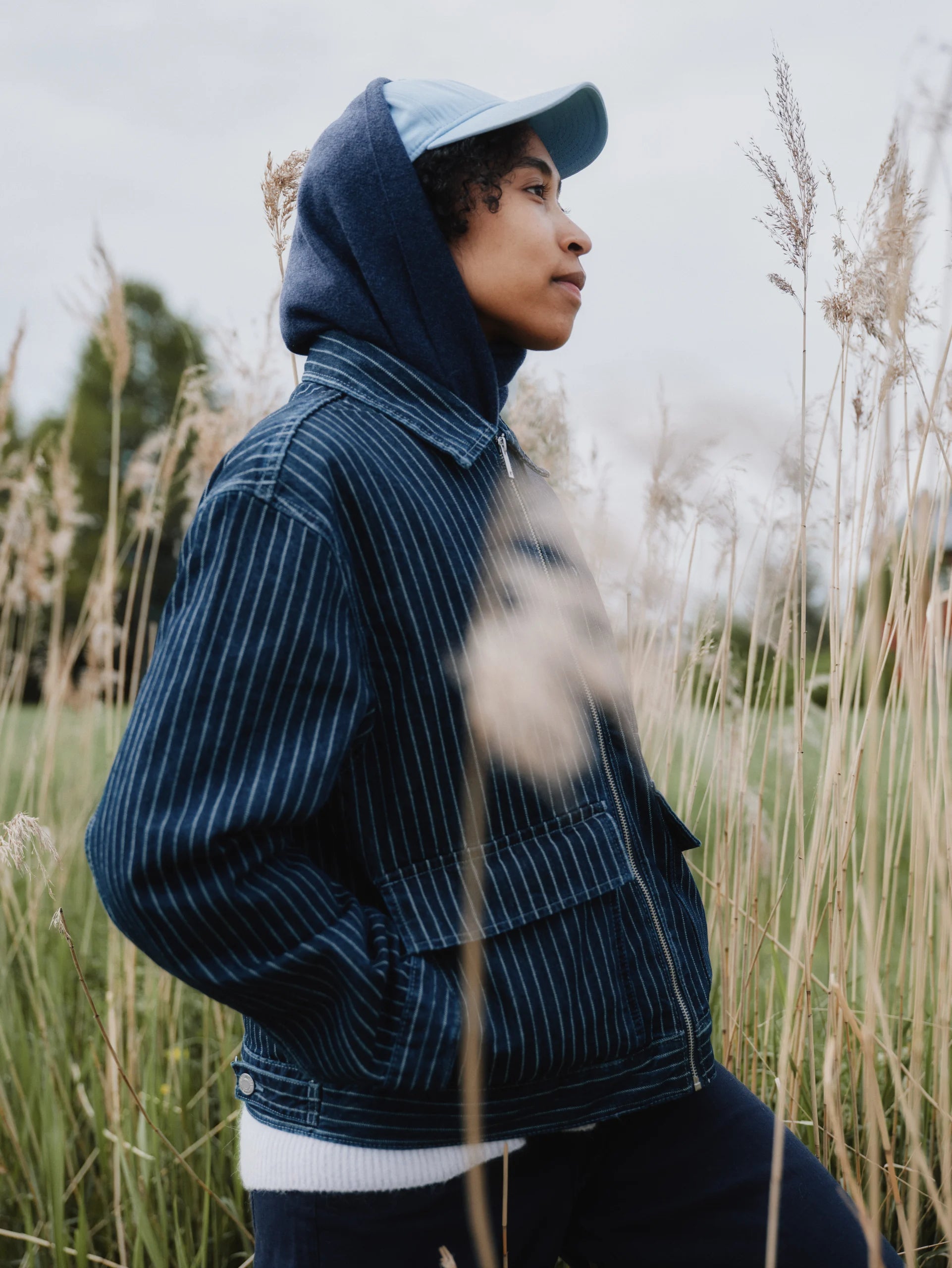 HANKI merínó trefill herra - dökkblár