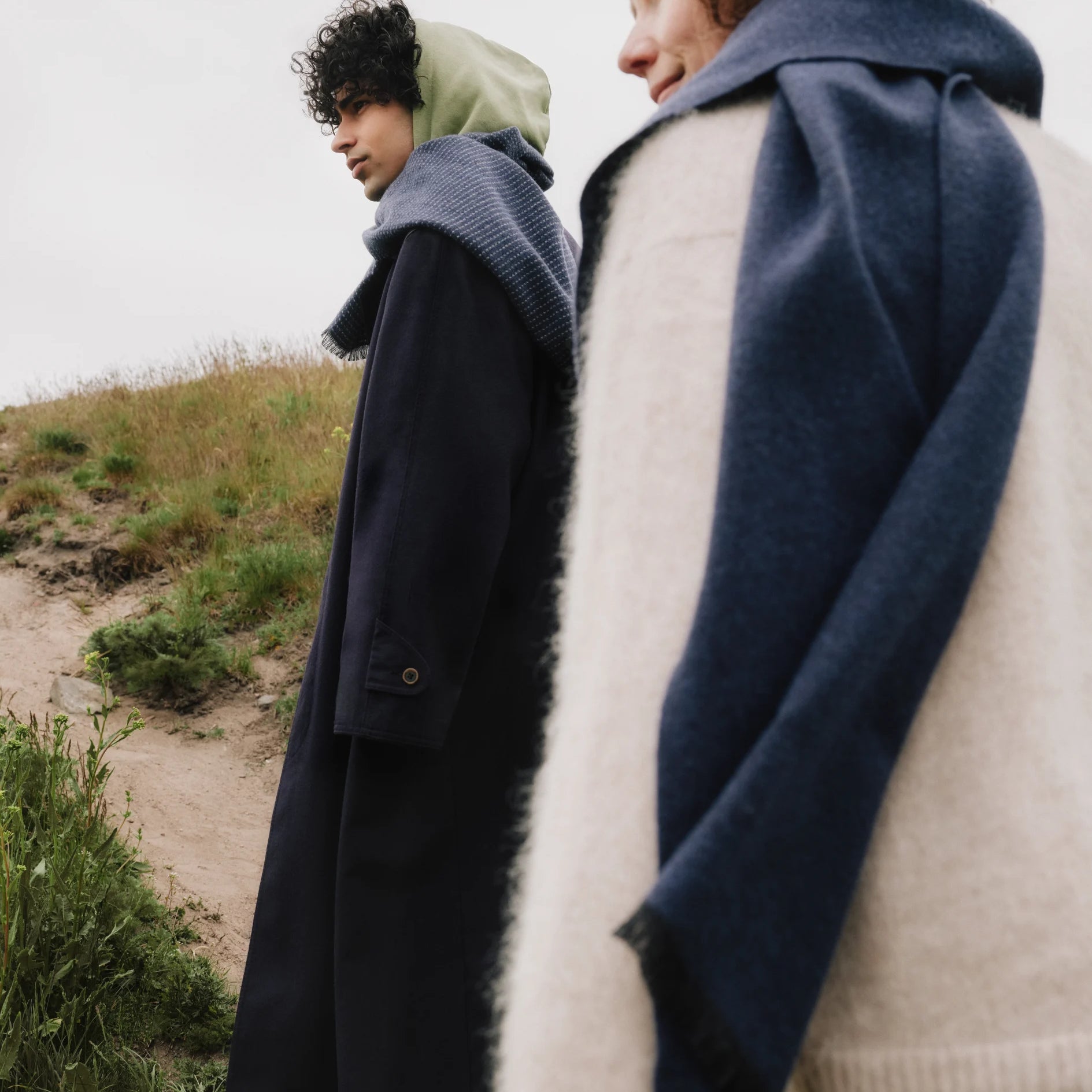 HANKI merínó trefill herra - dökkblár