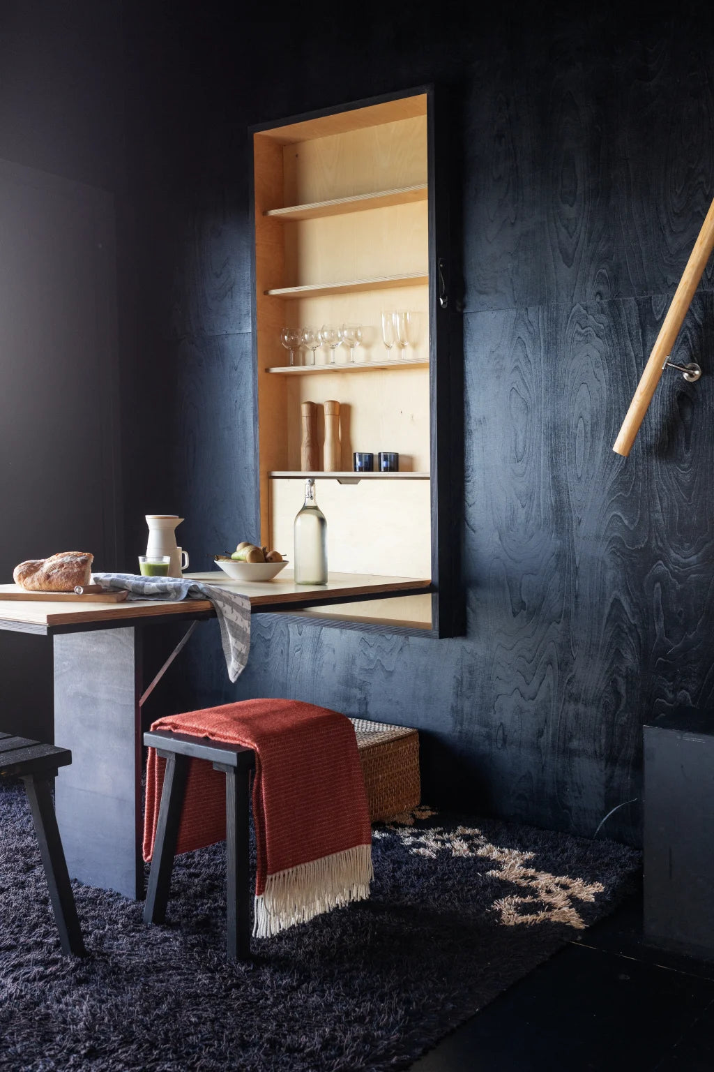 LEPO merínó ullarteppi - bleikt