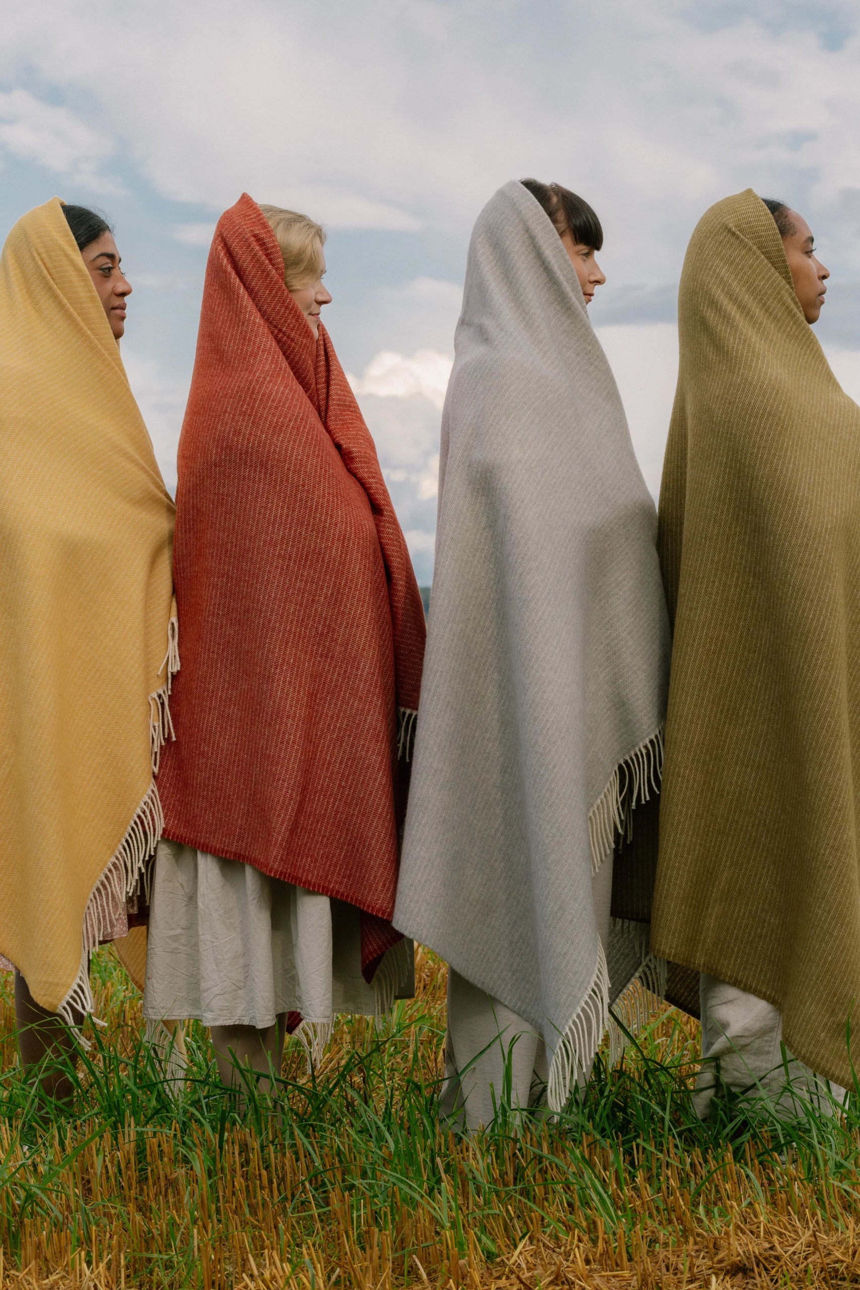 LEPO merínó ullarteppi - bleikt