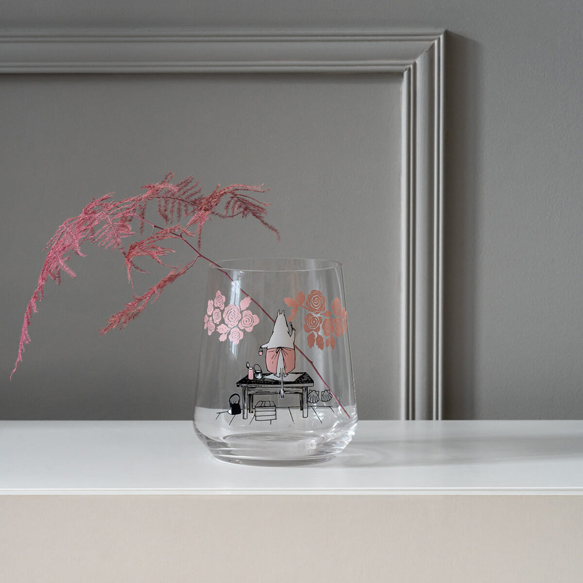 Moomin vasi/kertastjaki - Roses