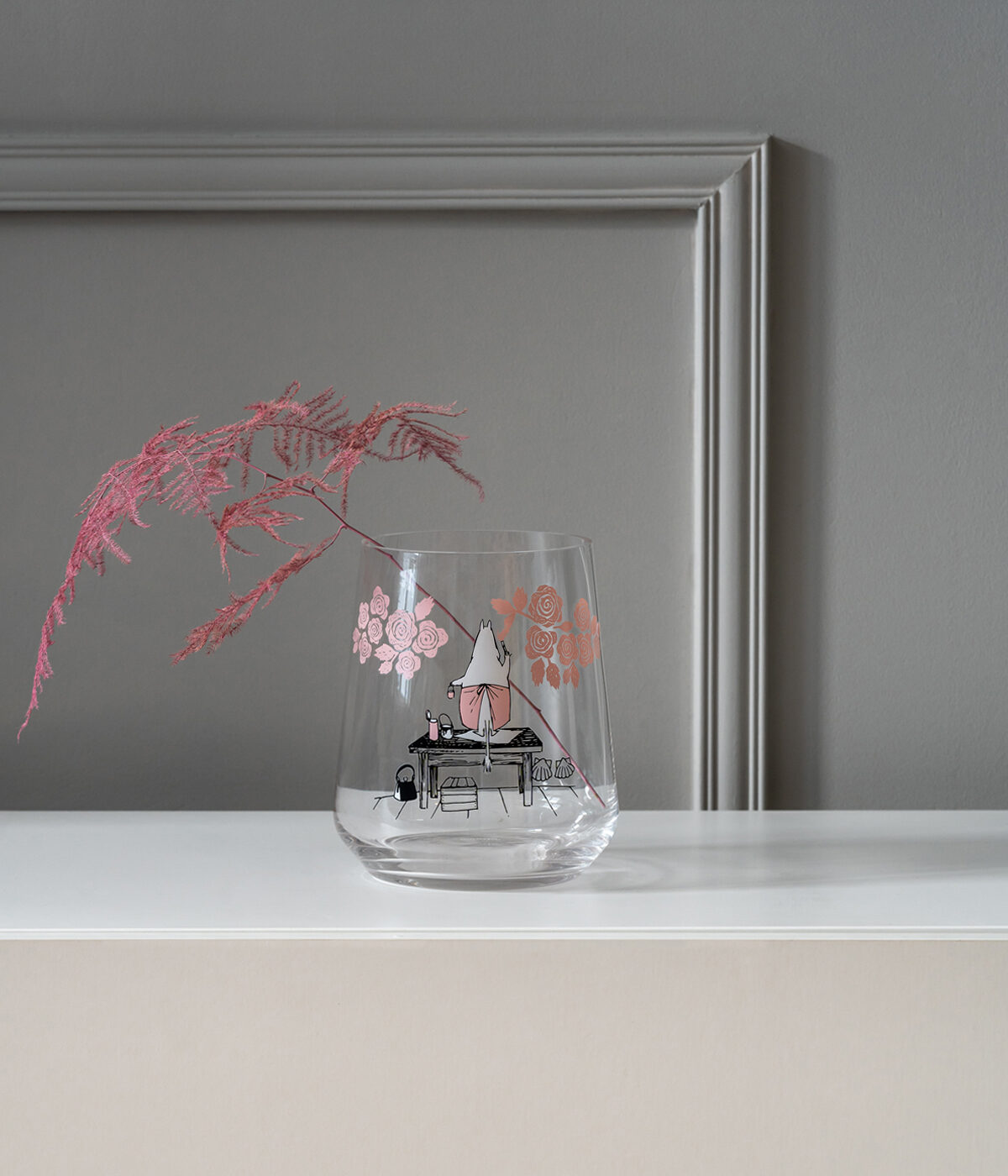 Moomin vasi/kertastjaki - Roses