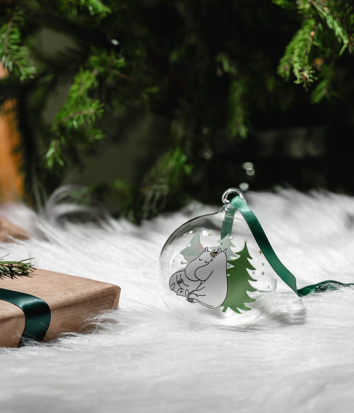 Moomin jólakúla - Spruce