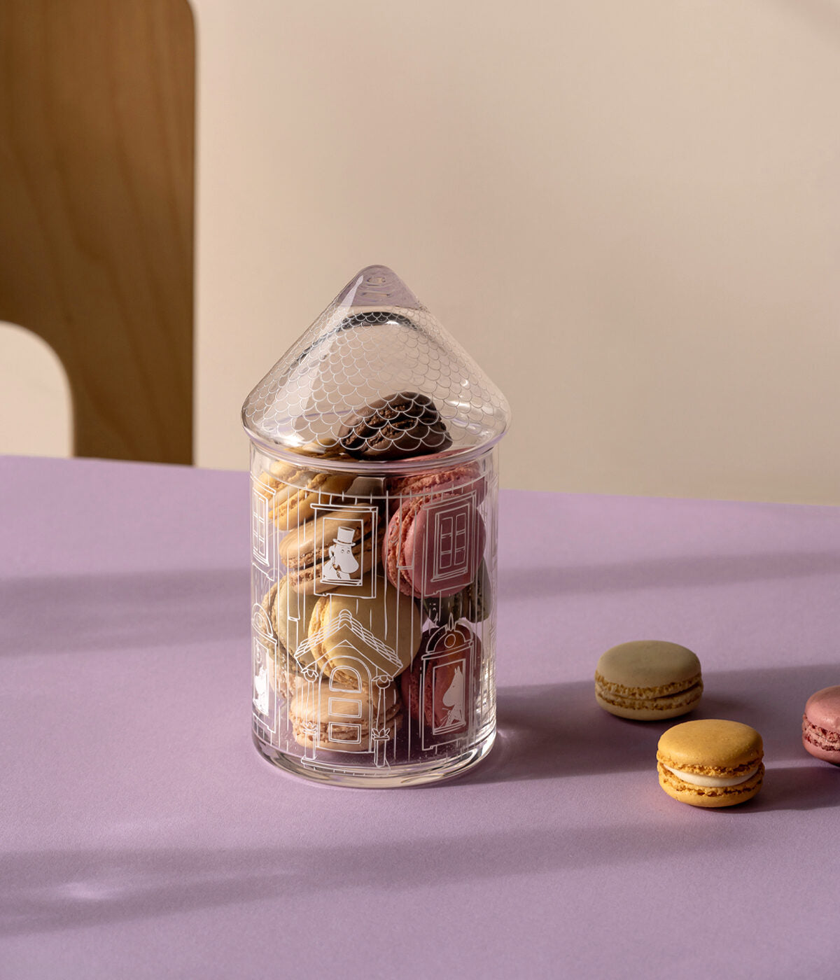 Múmínhúsið glerkrukka - 18,5 cm