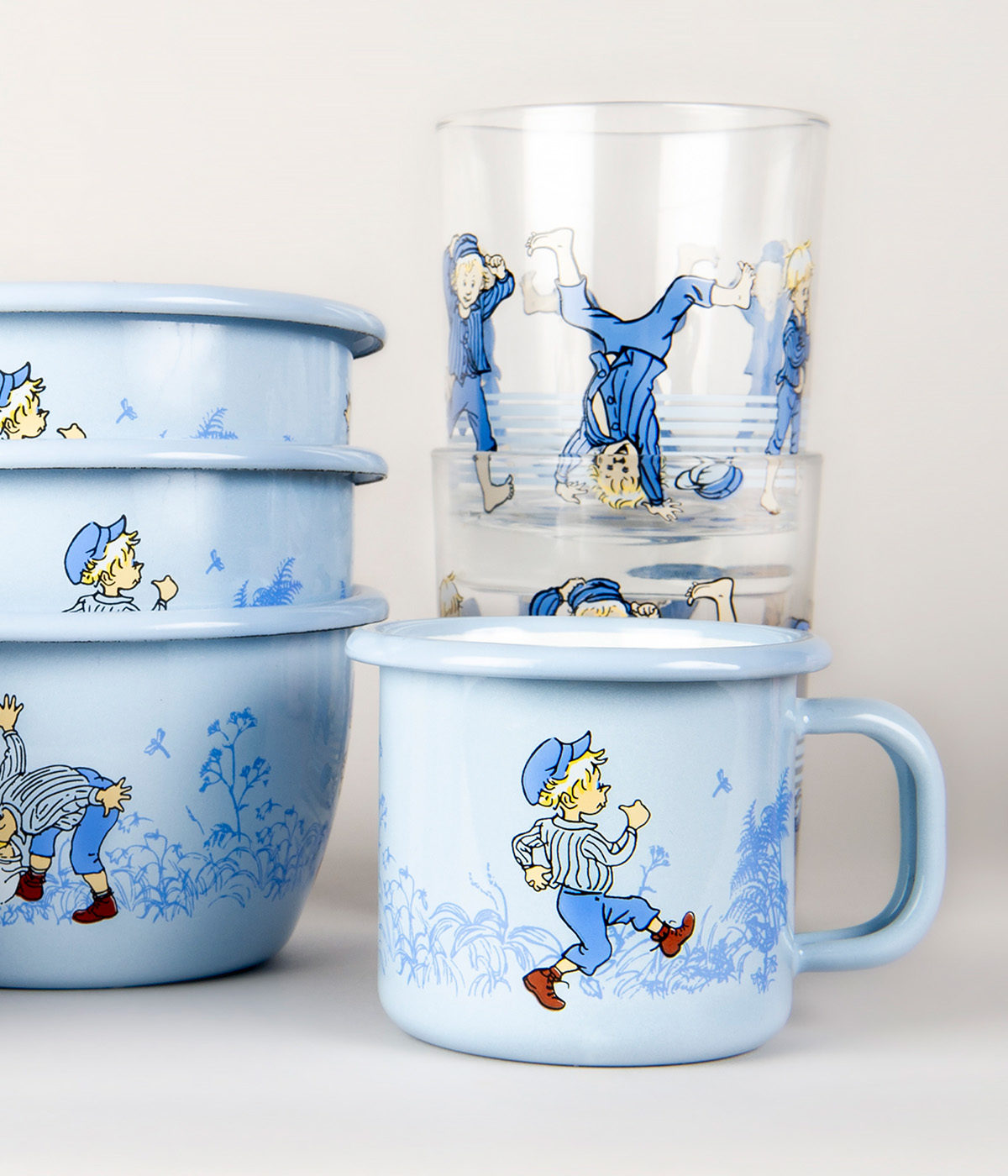 Bolli 1,5 dl - Emil blár