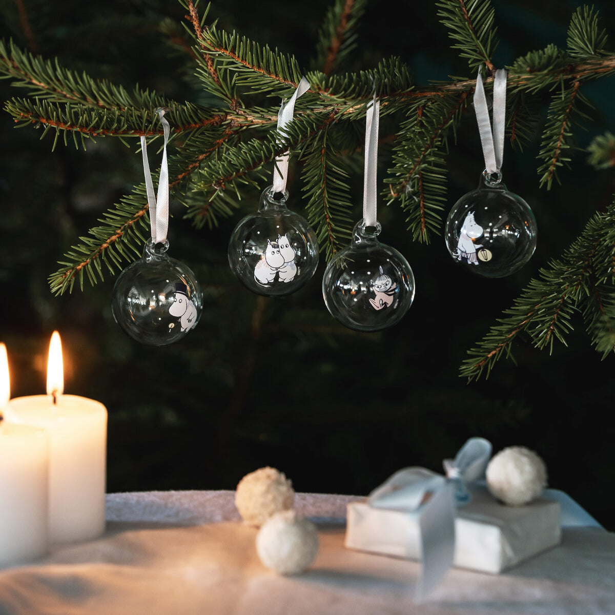 Moomin jólakúlur 4/pk