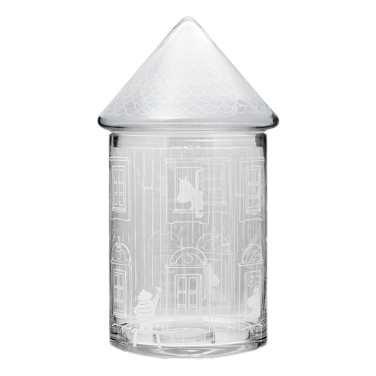 Múmínhúsið glerkrukka - 30,5 cm