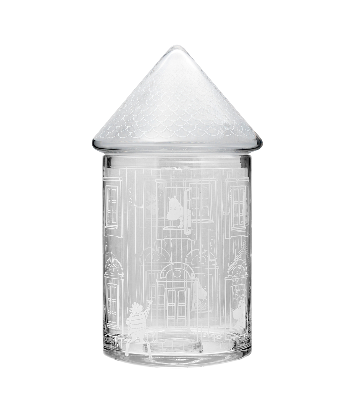 Múmínhúsið glerkrukka - 30,5 cm