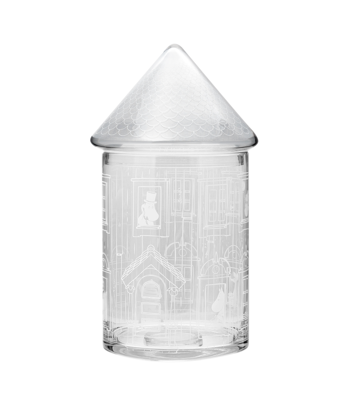 Múmínhúsið glerkrukka - 30,5 cm