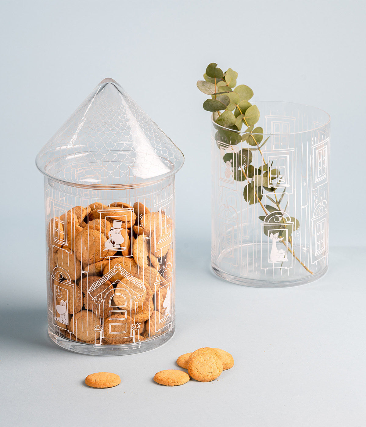 Múmínhúsið glerkrukka - 30,5 cm