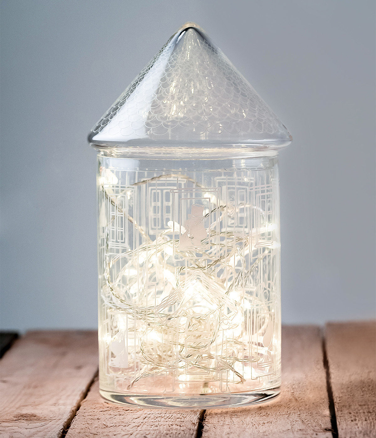 Múmínhúsið glerkrukka - 30,5 cm