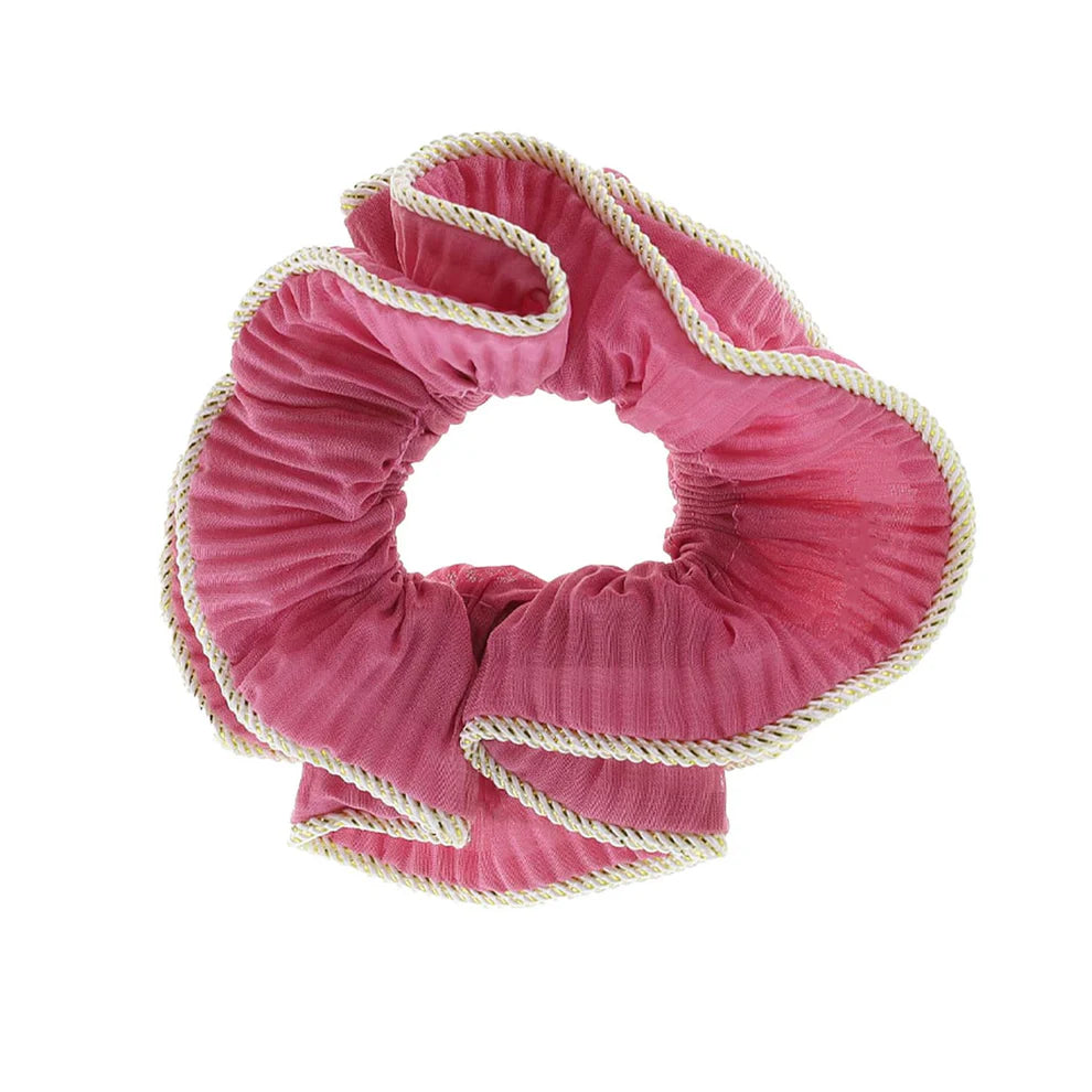 Lilje scrunchie - bleik